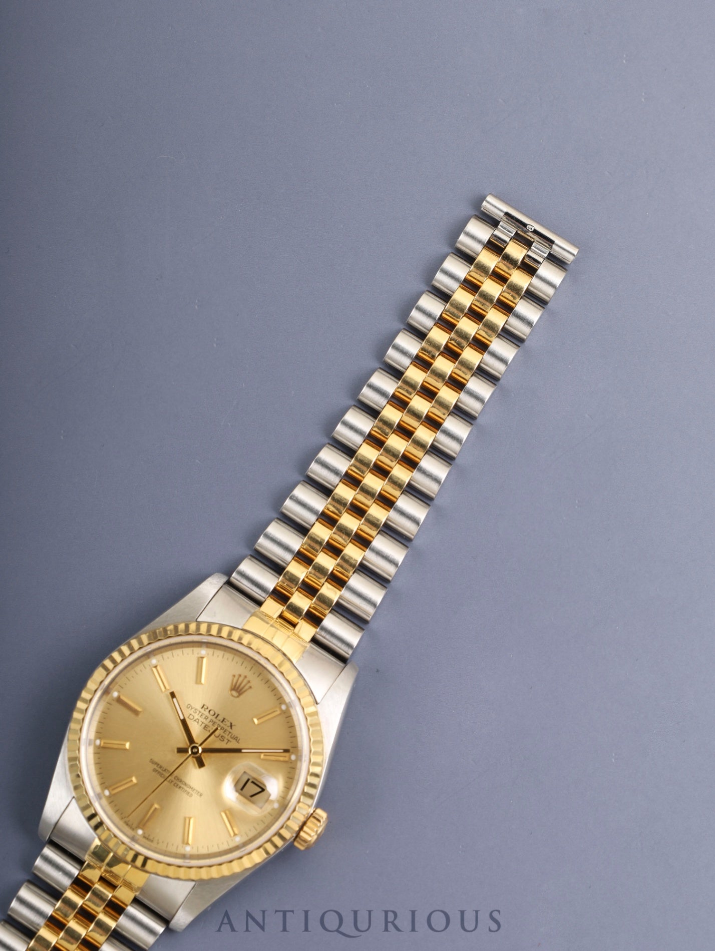 Rolex Datejust 16233 Automatic Cal.3135 SS/YG SS/YG Champagne Dial (SWISS MADE) L Serial (1989-1990) Warranty (undated) Box Overhauled