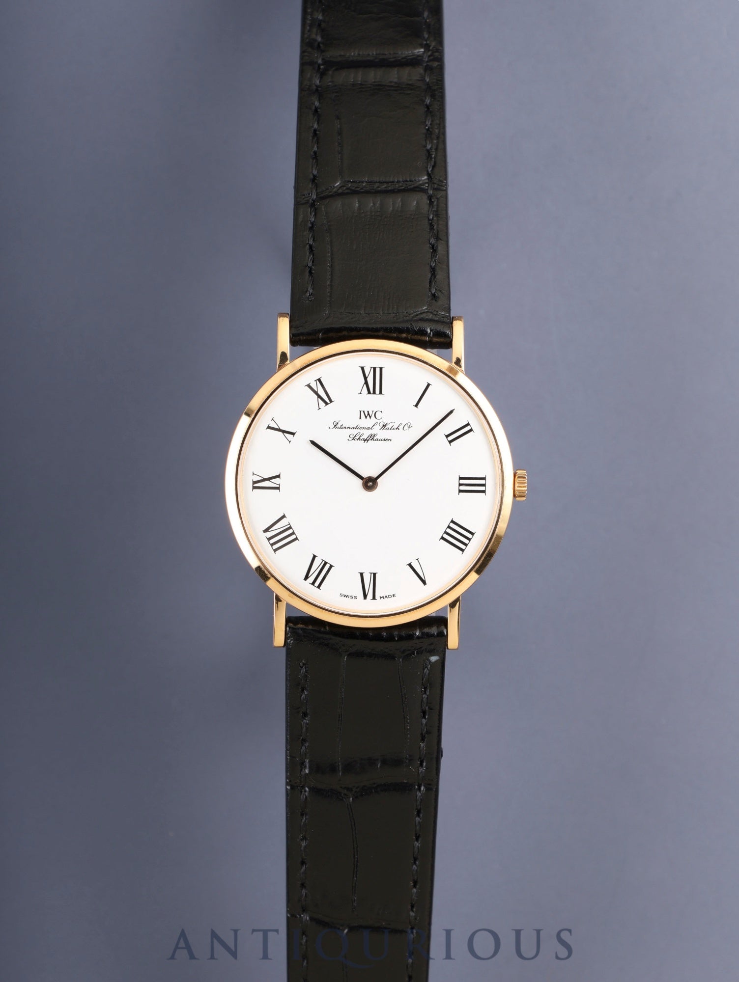 IWC  ポートフィノ PORTFINO / ポートフィノ 2010 手巻き Cal.1852 750 革 純正ピンバックル（GP） ホワイトローマン文字盤 オーバーホール済み アイダブリュシー