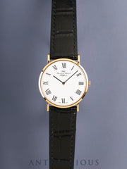 IWC Portofino 2010 Manual Winding Cal.1852 750 Leather Original Pin Buckle (GP) White Roman Dial Overhauled
