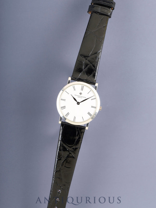 ヴァシュロン・コンスタンタン パトリモニー33093 手巻き Cal.1003/2 750WG 革 純正ピンバックル（750WG）ホワイト文字盤 オーバーホール済み