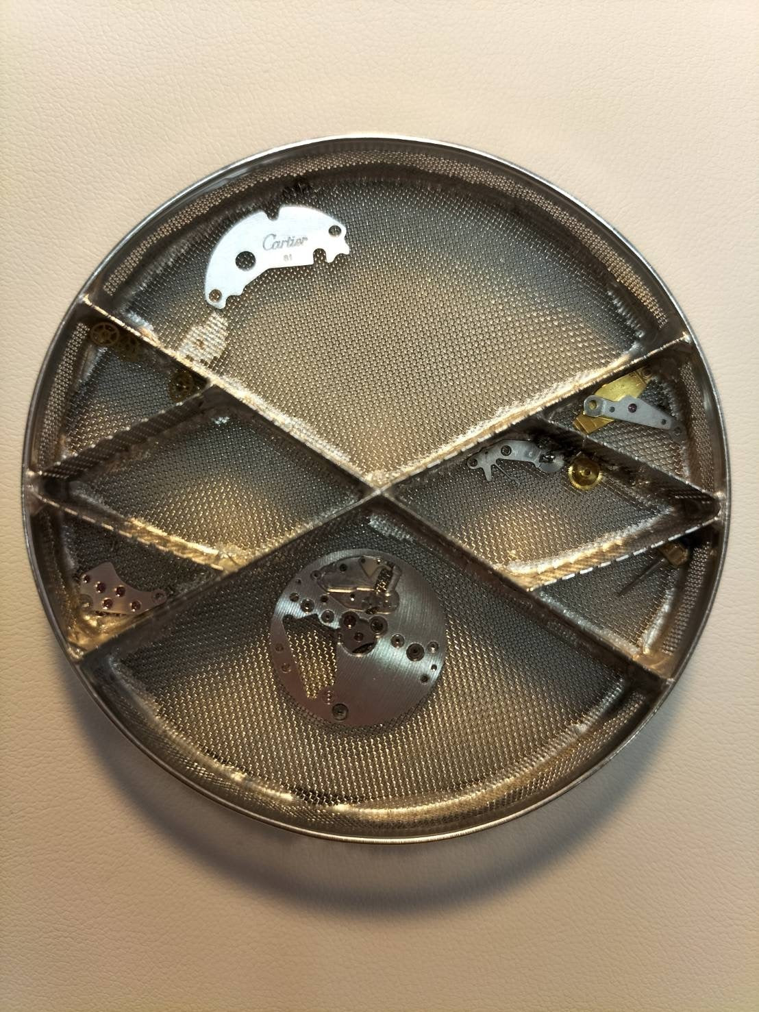 カルティエ マストタンク LM 6 81006 クォーツ Cal.81 SV925 革 純正ピンバックル（GP） シャンパン飛びローマン文字盤（SWISS表記）オーバーホール済み
