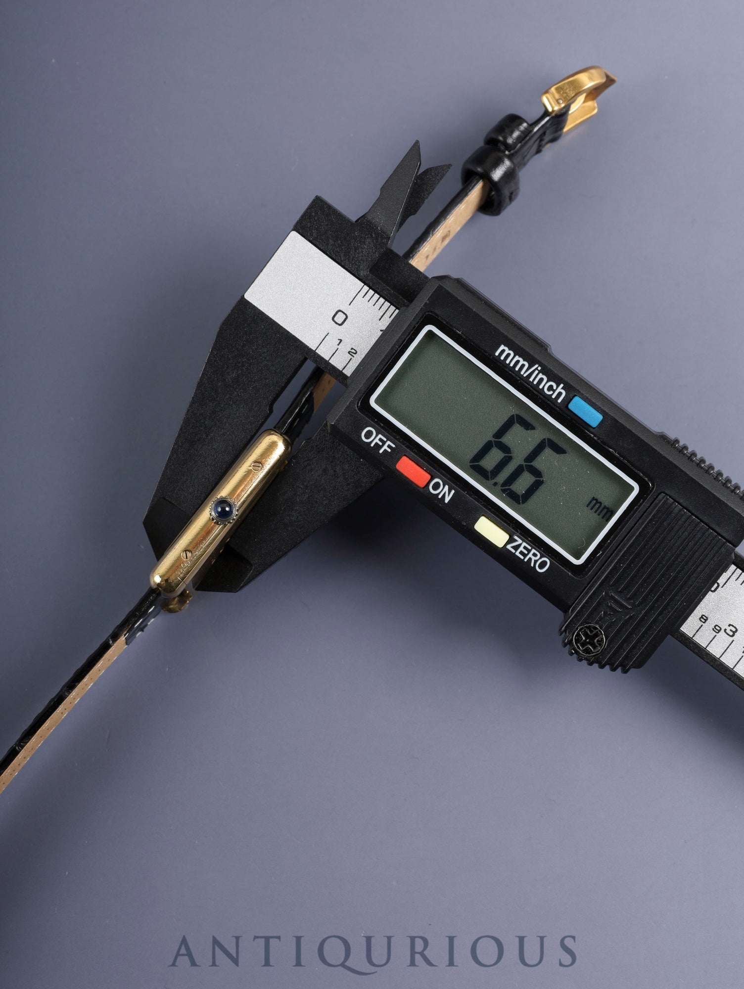 カルティエ マストタンク LM 6 手巻き Cal.78-1 SV925 革 純正ピンバックル（GP）ブラックローマン文字盤（SWISS表記）オーバーホール済み