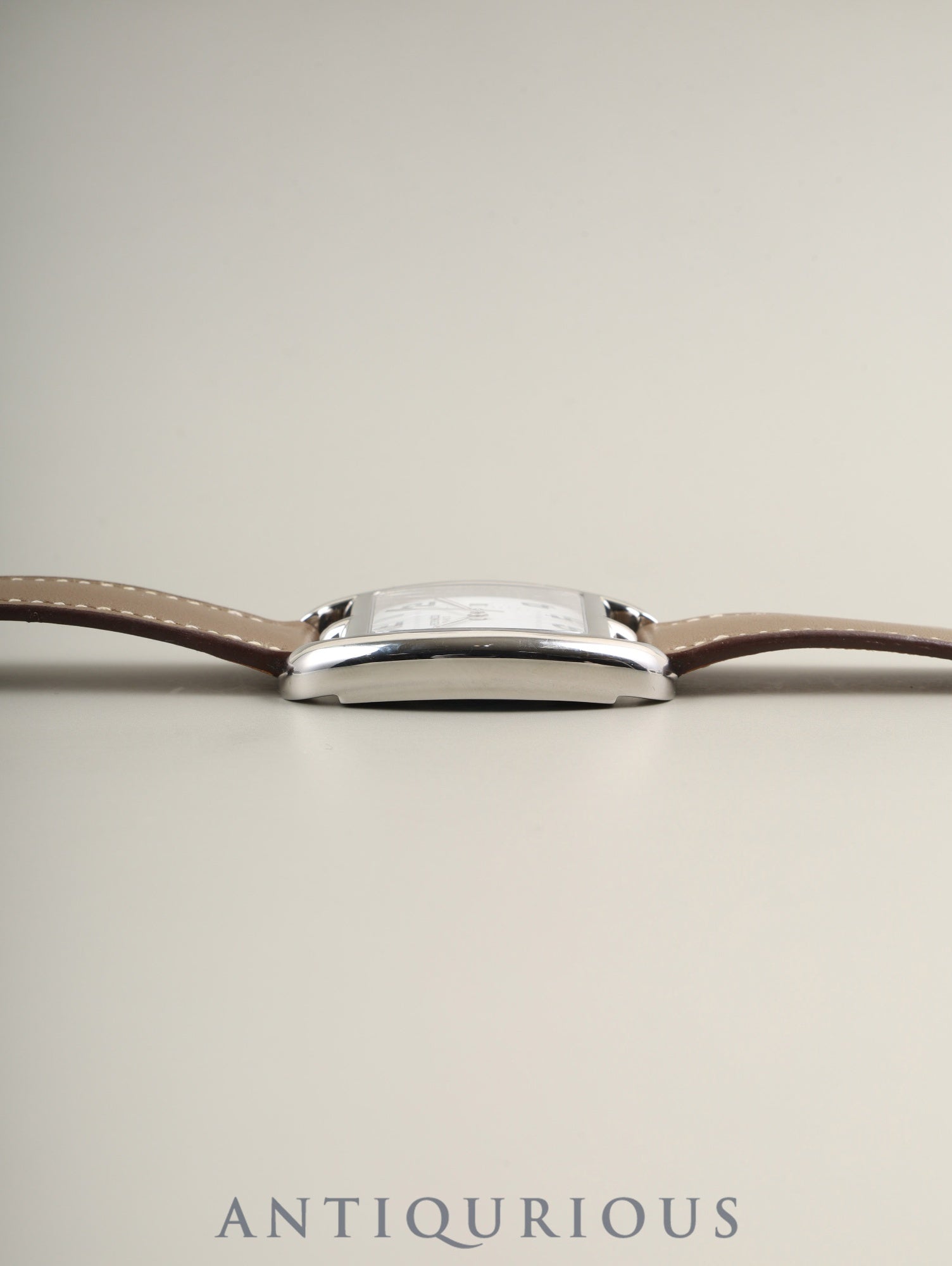 エルメス ケープコッド トノー CT1.710 クォーツ  SS 純正革ベルト（□R刻印：2014年） 純正尾錠（SS） ホワイト文字盤 箱 保証書（2011年）オーバーホール済み