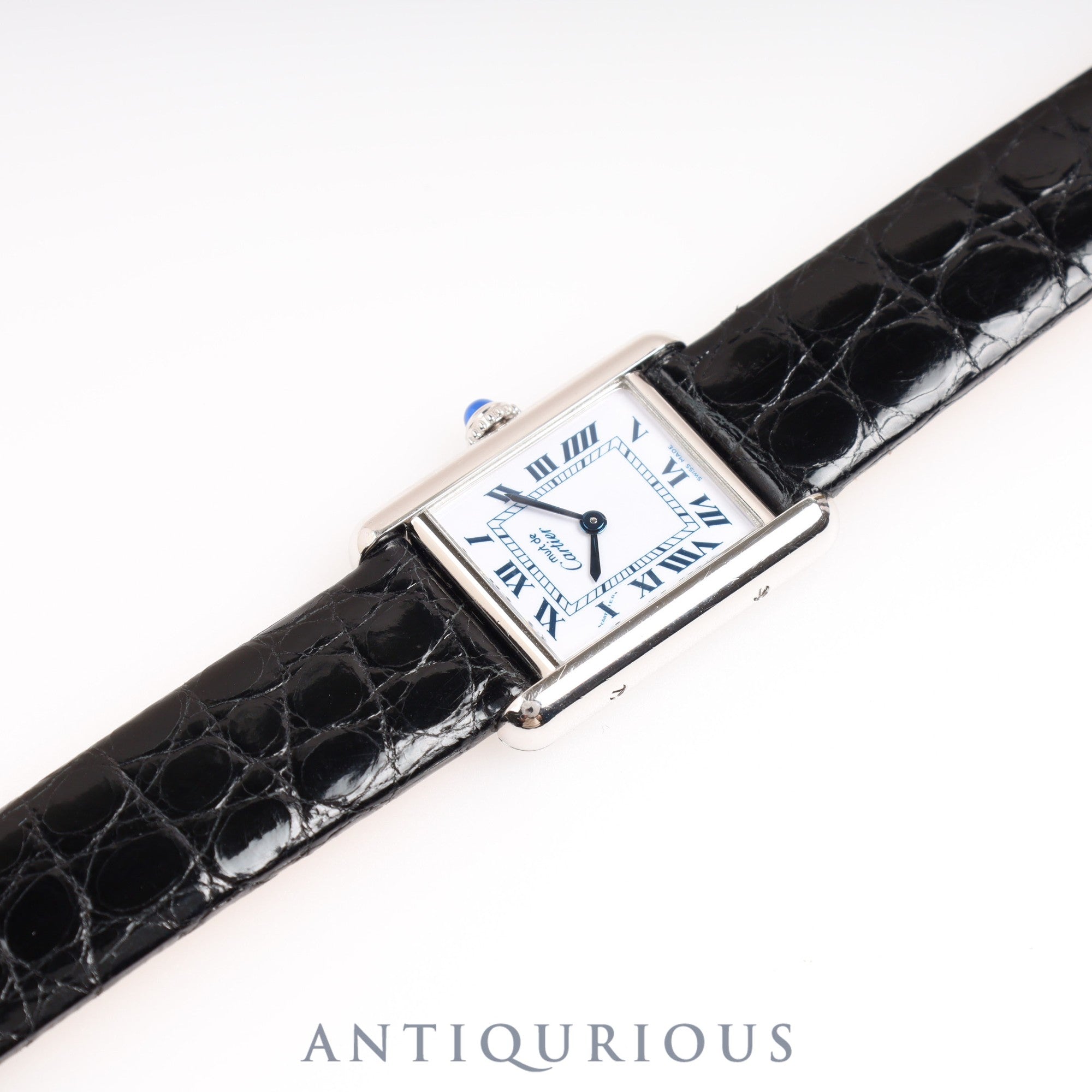 Cartier Must Tank SM QZ White Roman Dial Box