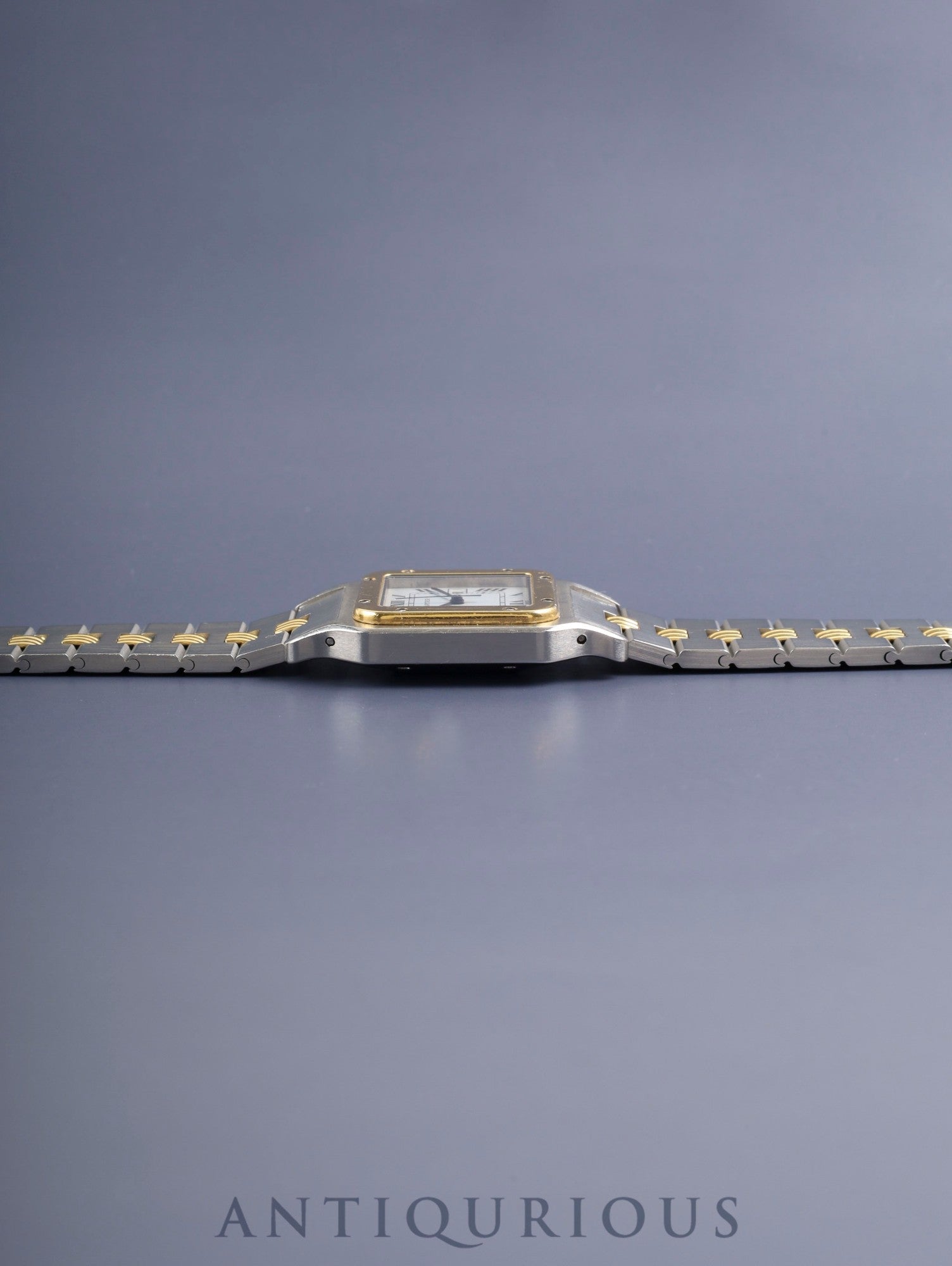 カルティエ サントス カレ LM 2961 自動巻き Cal.ETA2671 SS/YG SS/YG ゴドロンブレス ホワイトローマン文字盤（SWISS表記） オーバーホール済み