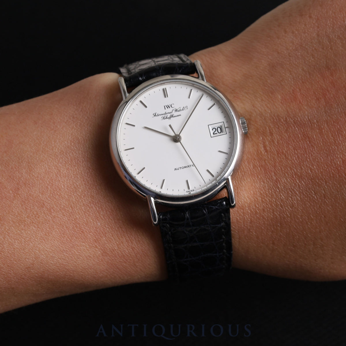 IWC ポートフィノ IW351320 自動巻き Cal.30120 SS 純正ベルト 純正尾錠（SS）ホワイト文字盤 34mm 保証書（2004年）オーバーホール済み アイダブリュシー