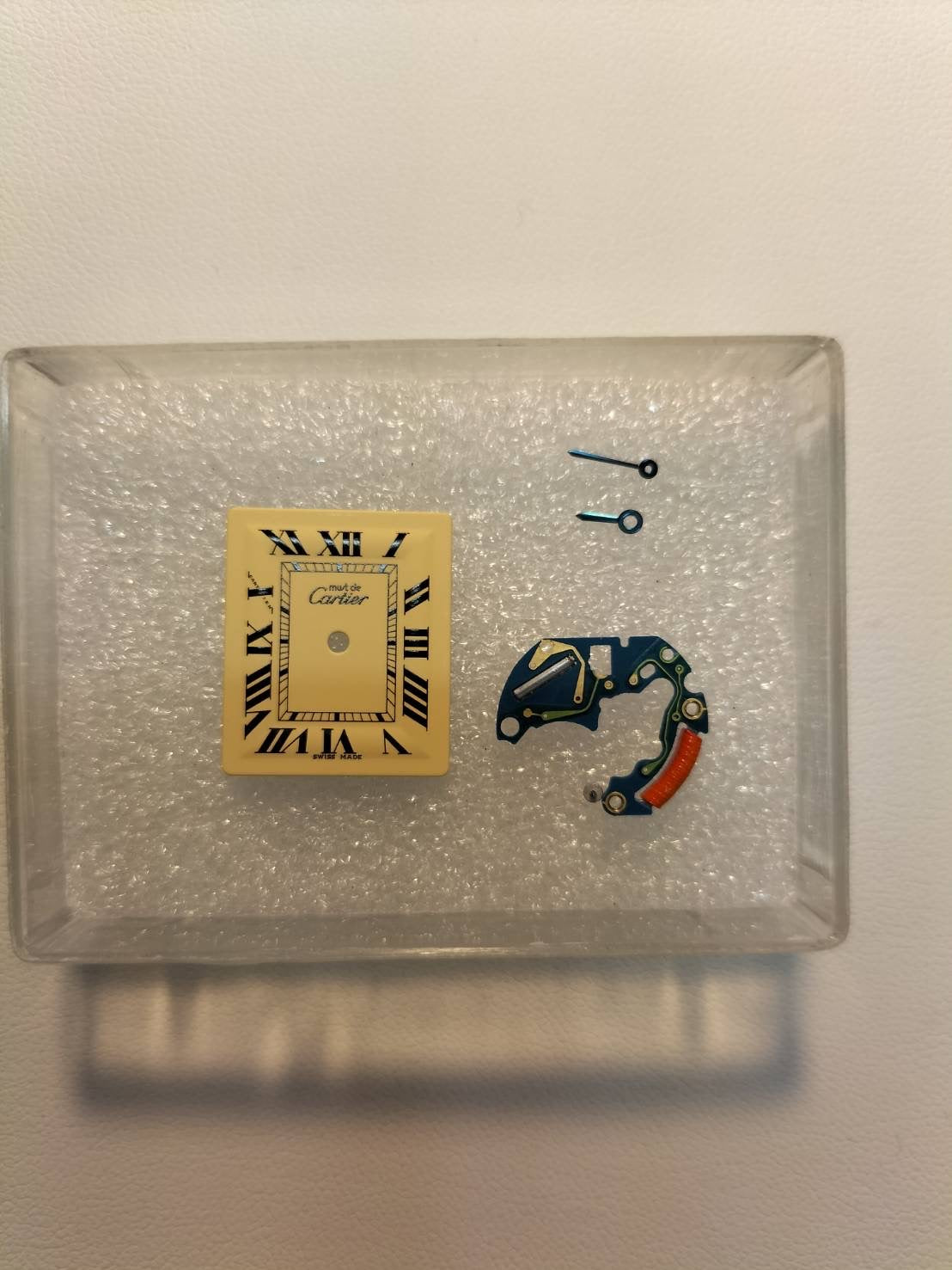 Cartier Must Tank MM W1017354 / 2415 Quartz Cal.057 SV925 Leather Genuine D-Buckle (GP) Ivory Roman (SWISS MADE marking) Overhauled