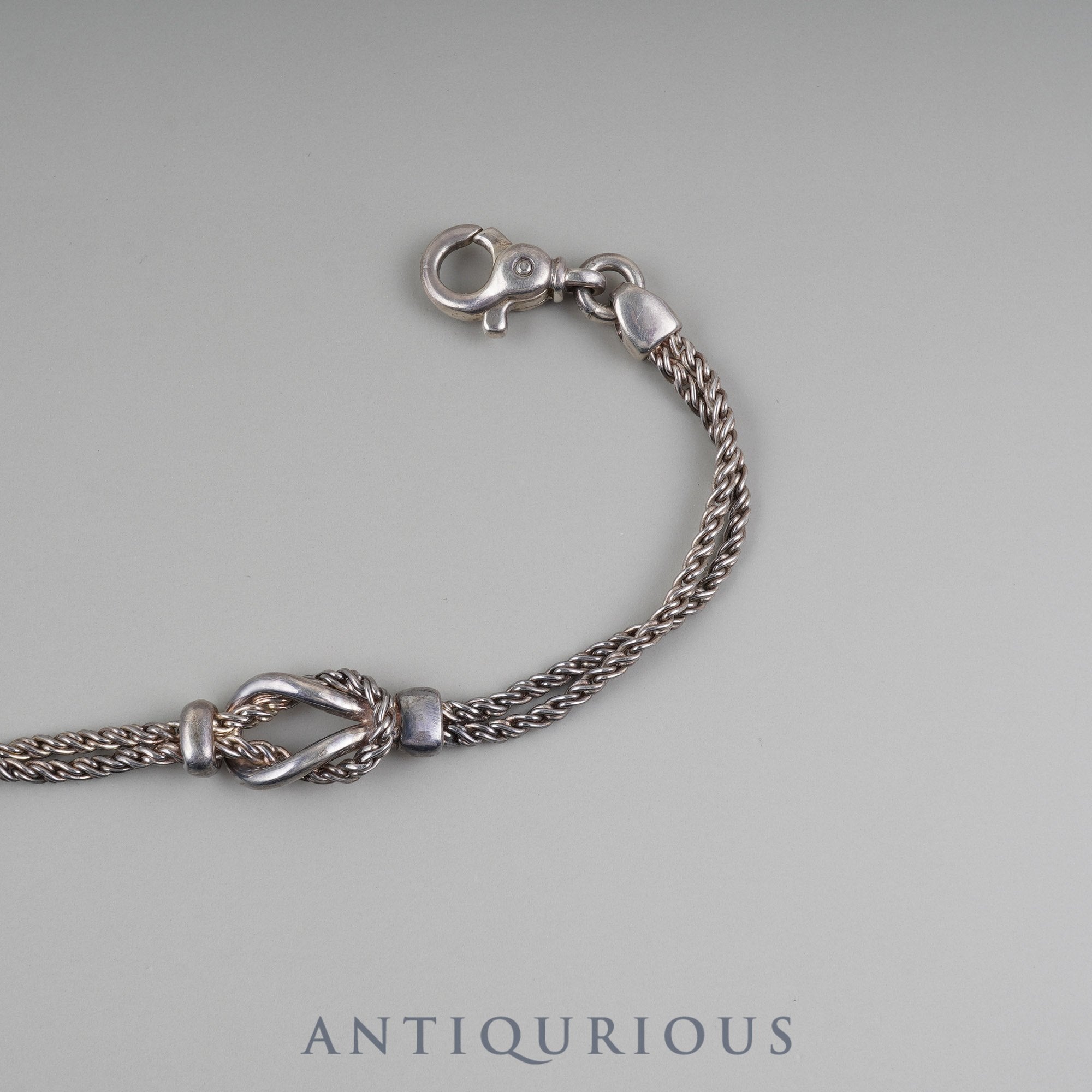 ティファニー ブレスレット センターノットダブルロープ SV925