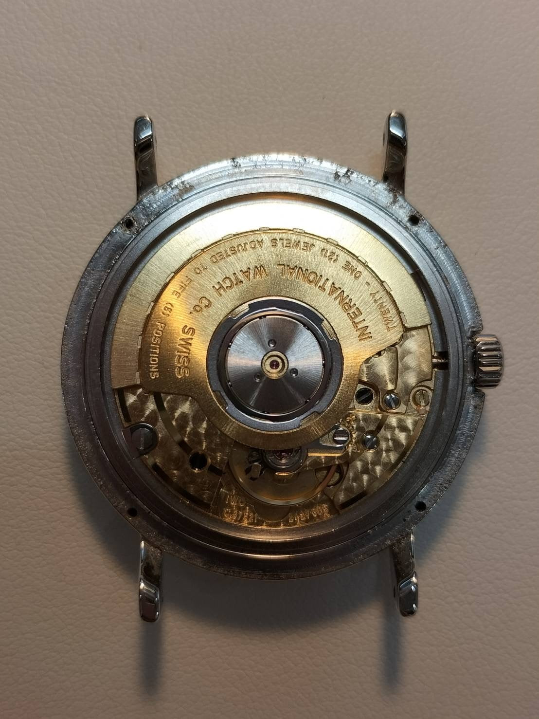 IWC IW351318 ポートフィノ 自動巻き Cal.C37521 SS 革 純正尾錠（SS） ホワイト文字盤 オーバーホール済み アイダブリュシー