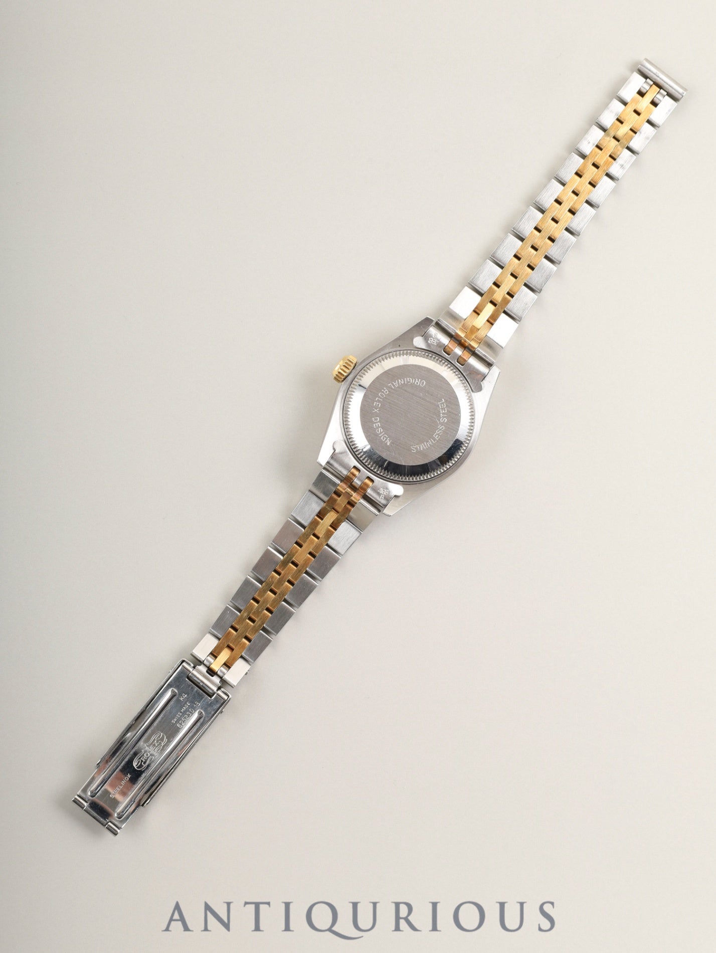 Rolex Datejust Lady 69173 Automatic Caliber 2135 Stainless Steel/Yellow Gold with Gold Dial, No. 91 (1985) Overhauled