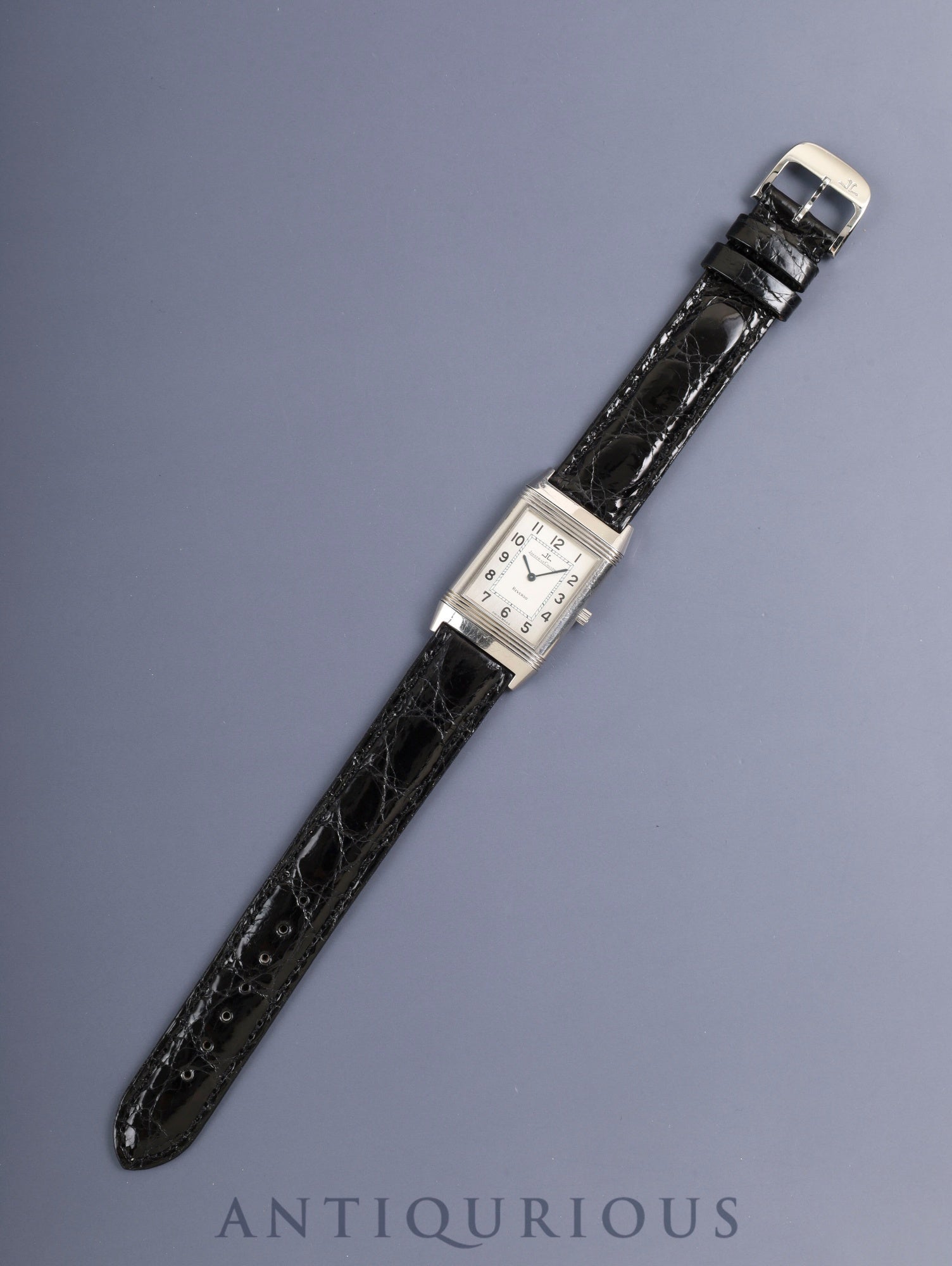 ジャガー・ルクルト レベルソ クラシック 250.8.86  手巻き Cal.846/1 SS 革 純正ピンバックル（SS）シルバーアラビア文字盤 保証書（1994年） オーバーホール済み ※ケース裏彫りあり