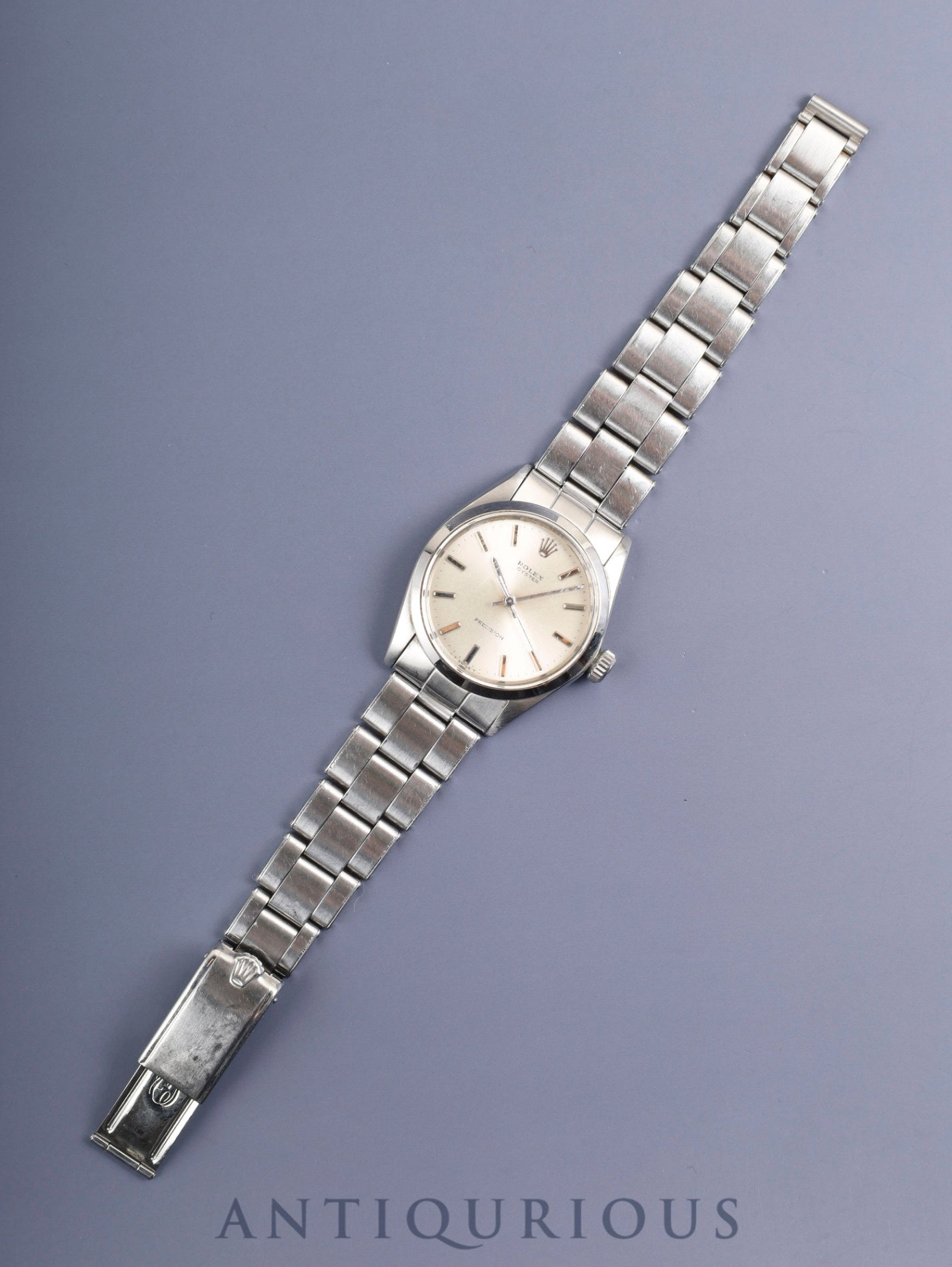 Rolex Oyster Precision 6426 Manual Winding Caliber 1225 Stainless Steel Silver Dial No. 22 (1967) Overhauled