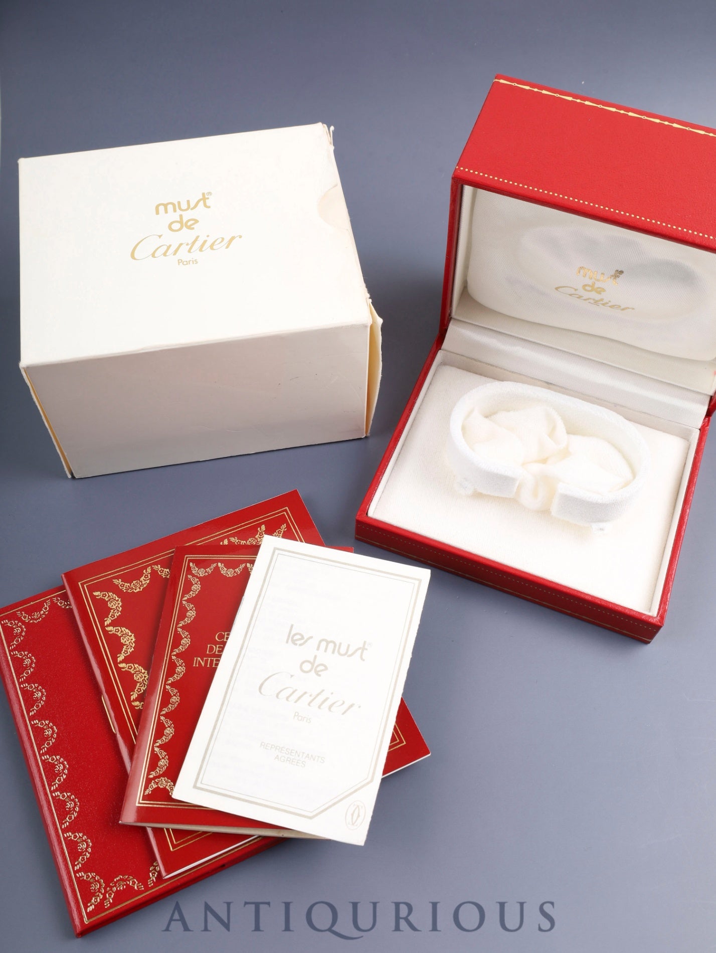 カルティエ マストタンク LM 590005 クォーツ Cal.690 SV925 革 純正Dバックル（GP）サイドトリニティ文字盤（SWISS表記）箱 冊子 保証書（1994年）オーバーホール済み