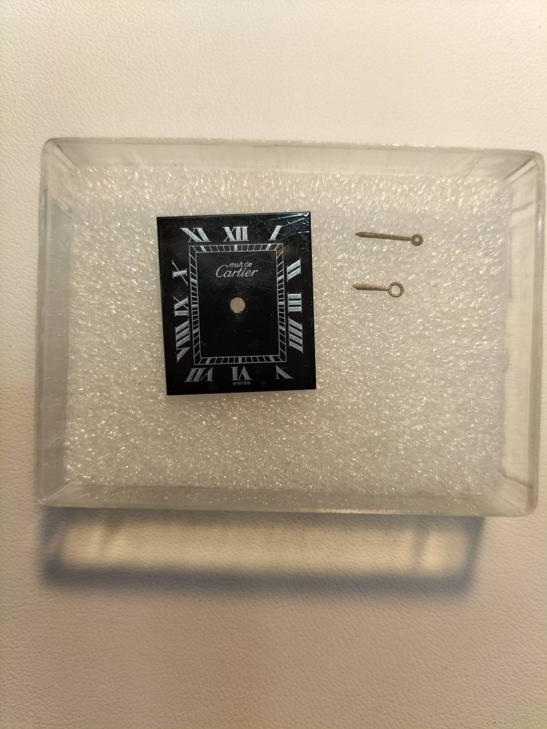 カルティエ マストタンク LM 手巻き Cal.78-1 SV925 革 純正ピンバックル（GP）ブラックローマン文字盤（SWISS表記） オーバーホール済み 新品仕上げ済み