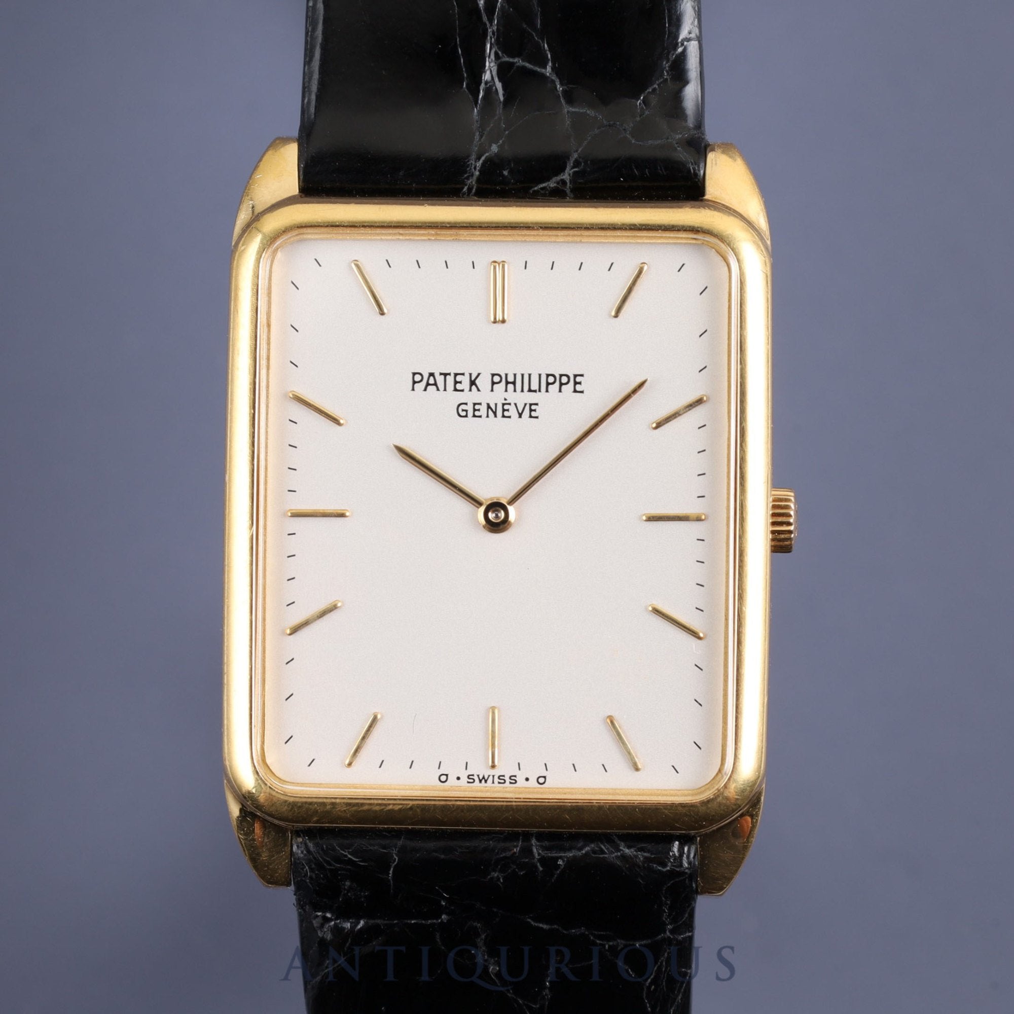 Patek Philippe Gondolo 3803 Manual winding Cal.177 YG Genuine leather strap Genuine buckle (750) Silver dial Overhauled