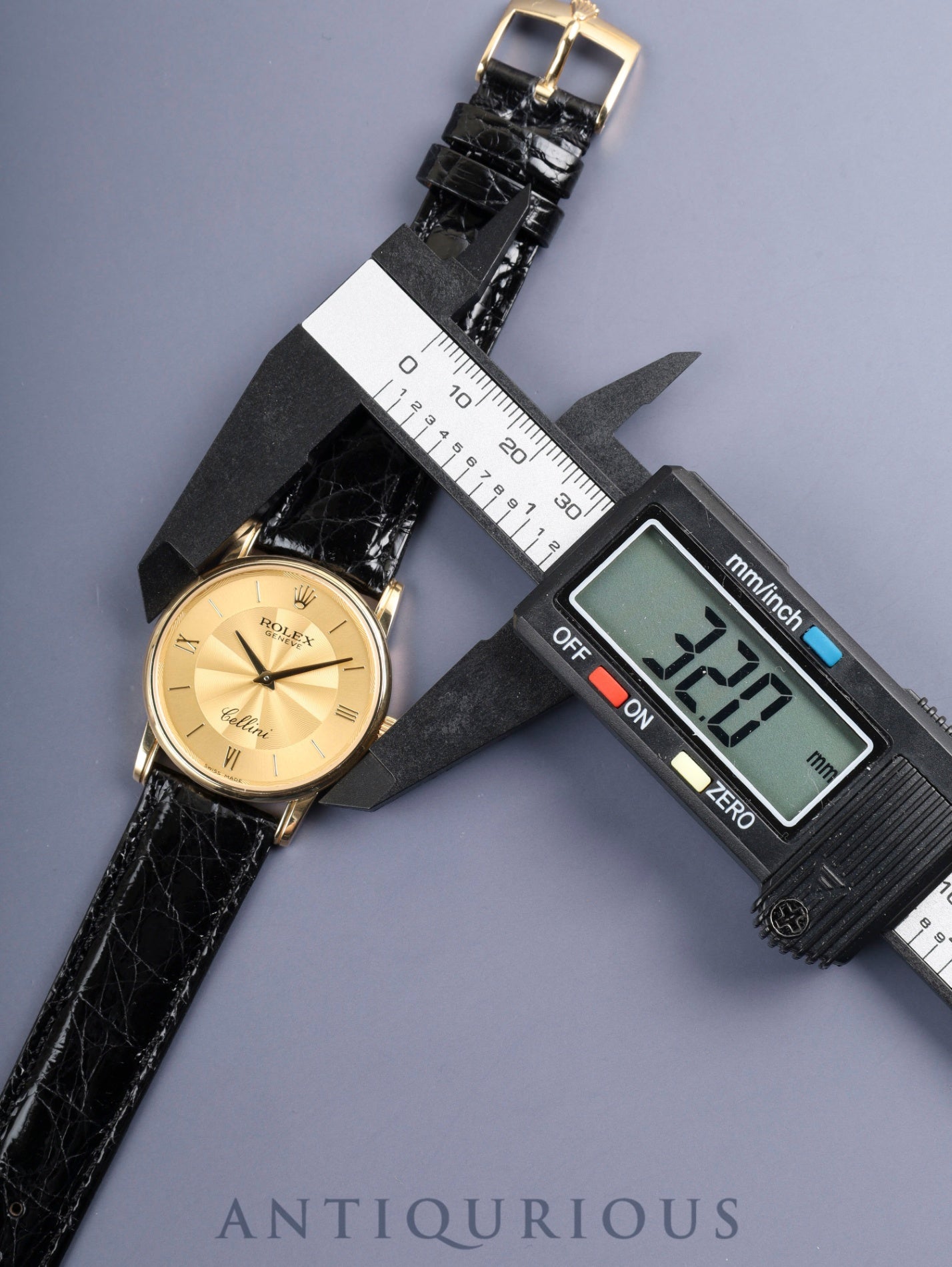 ロレックス チェリーニ 5116/8 手巻き Cal.1602 750YG 革 純正ピンバックル（750）シャンパンギョーシェ文字盤 32mm M番台（2007年～2008年）ケース カードホルダー 冊子 保証書（2008年/個人名修正跡） オーバーホール済み