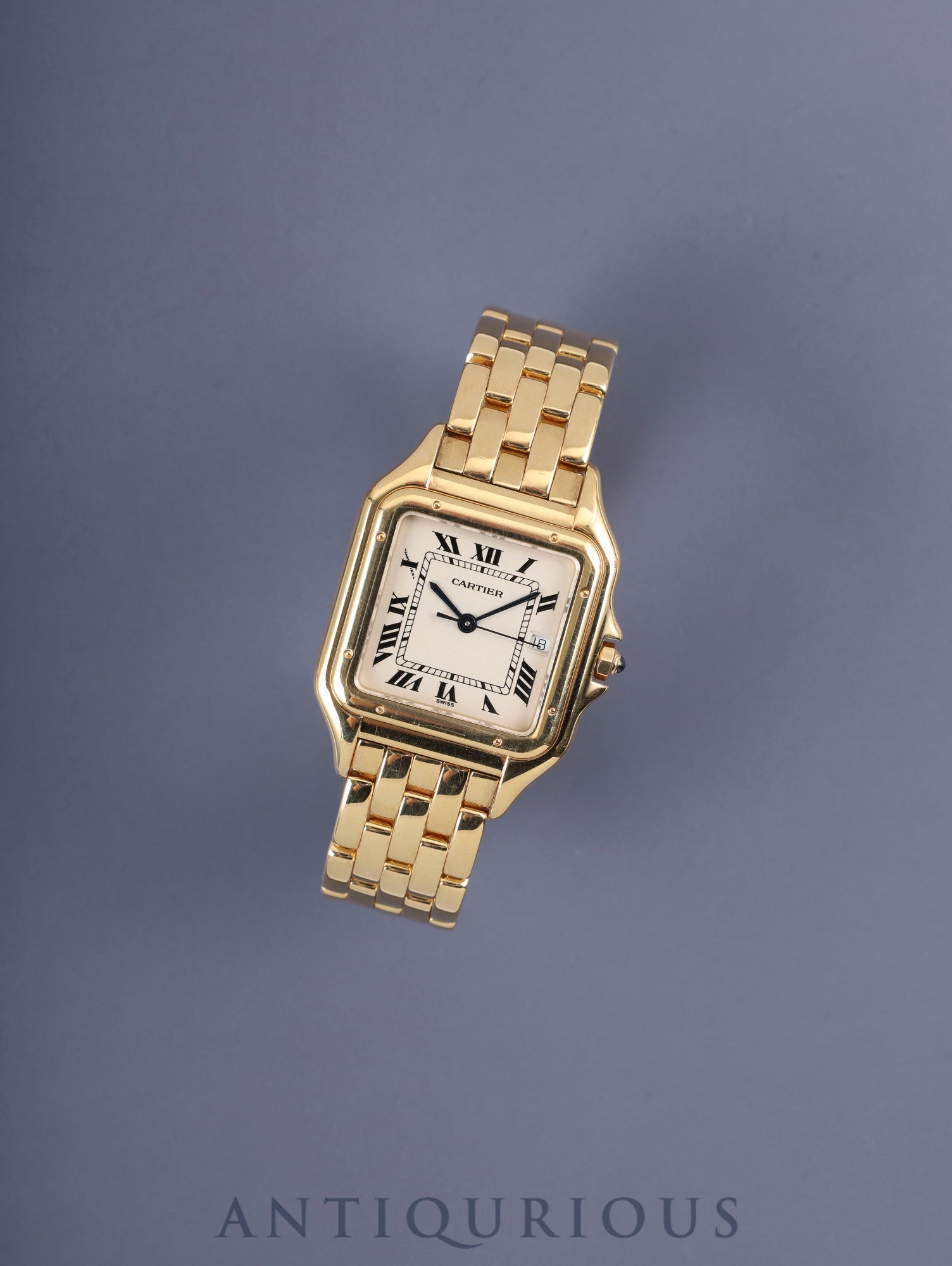 カルティエ パンテール LM W25014B / 887968 クォーツ Cal.687 18K 18K ホワイトローマン文字盤 箱 保証書（1994年）オーバーホール済み