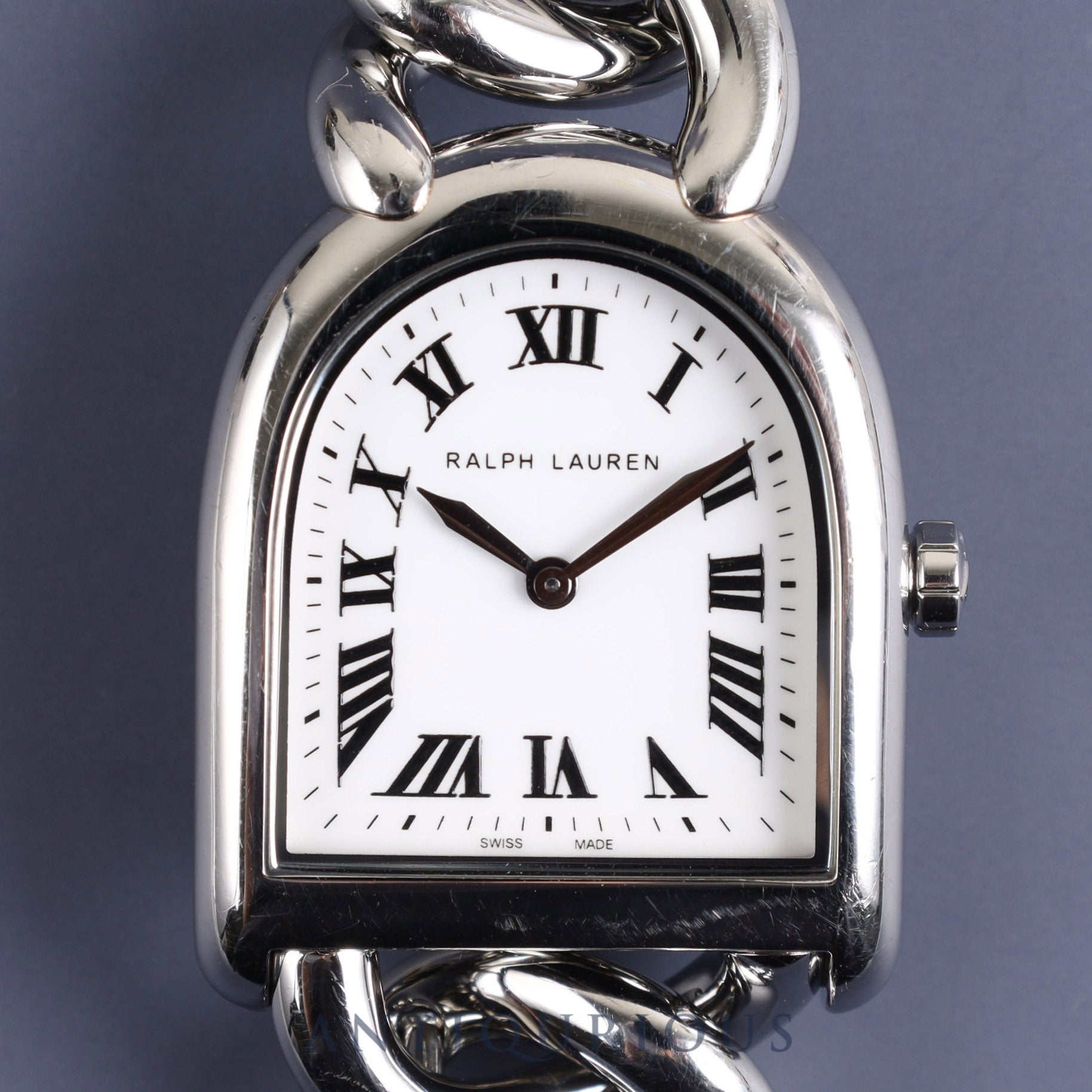 Ralph Lauren Stirrup Petite RLR0040000 / K00400 Quartz SS SS White Roman Dial Protective Bag