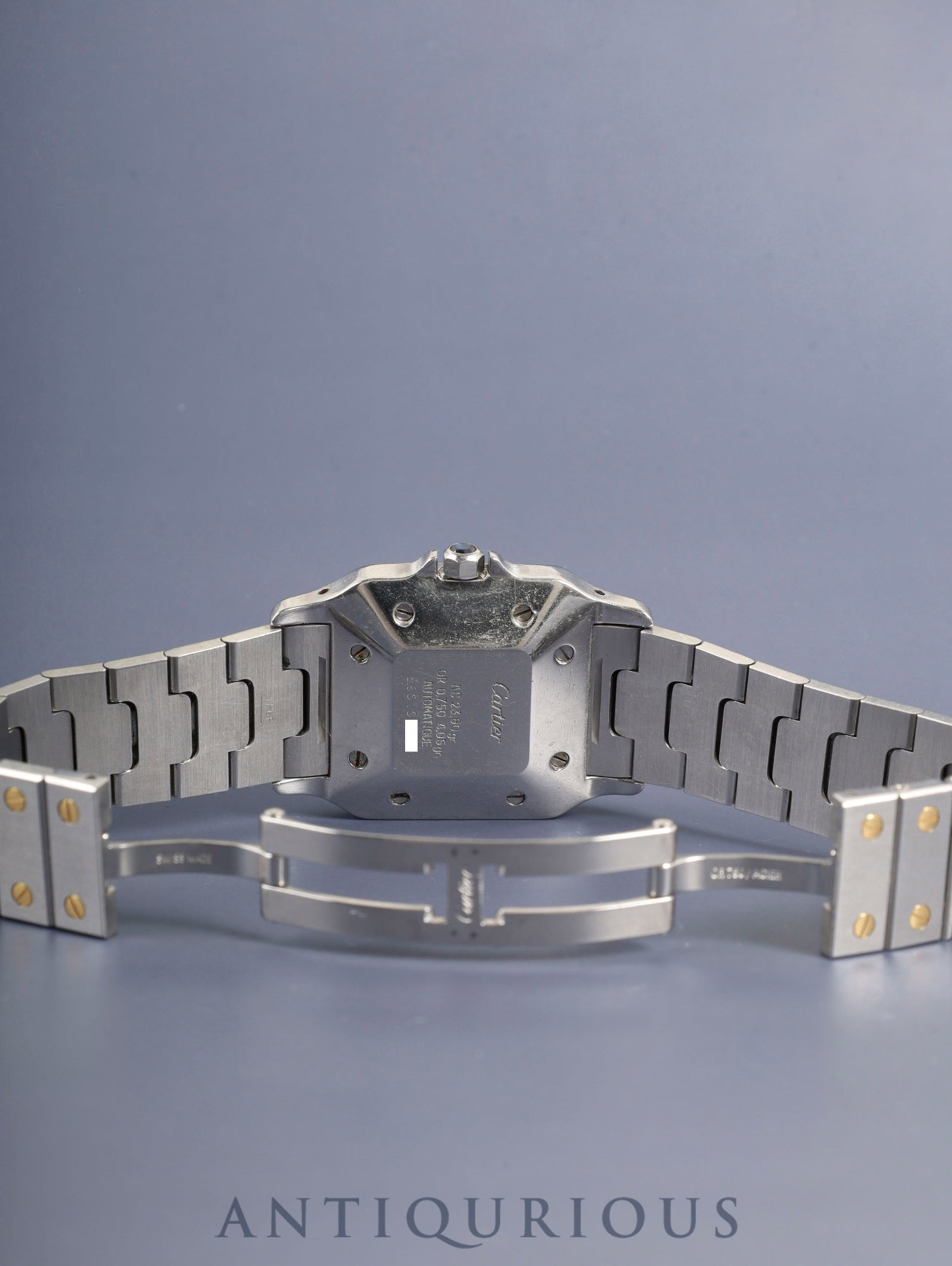 Cartier Santos Carrée LM 2961 Automatic Cal.2671 SS/YG SS/YG White Roman Dial (SWISS marking) Box Warranty (blank) Booklet Overhauled