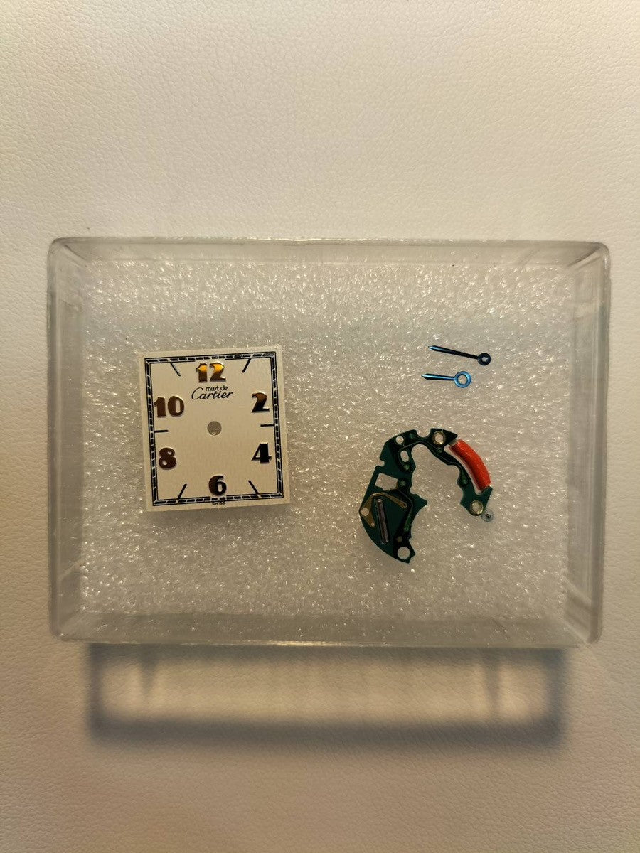 カルティエ マストタンク SM 5057001 クォーツ Cal.057  SV925 革  純正尾錠（GP）飛びアラビアCC文字盤（SWISS表記） オーバーホール済み