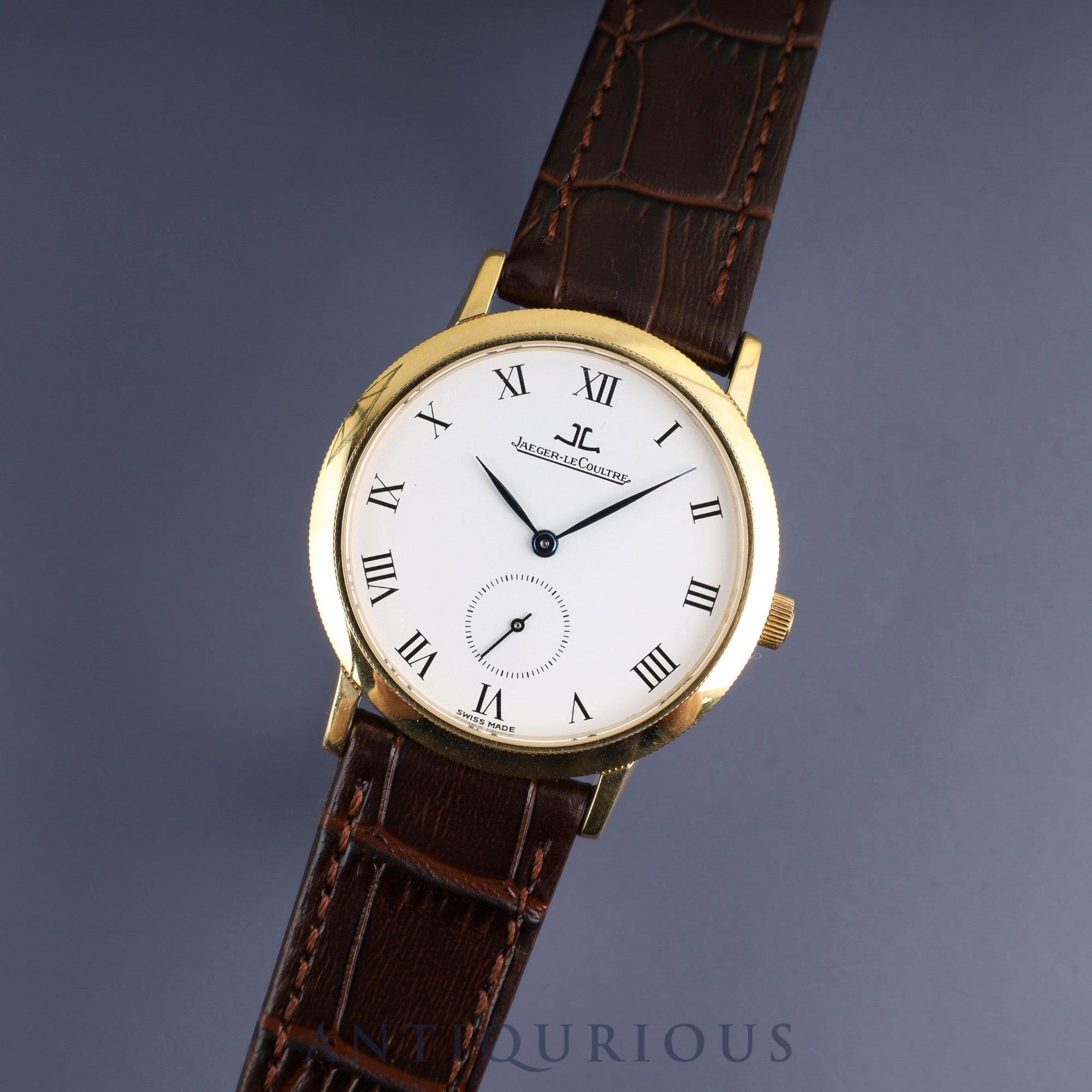 Jaeger-LeCoultre Gentrum 152.1.81 Manual winding Cal.818/4 750 Leather Genuine buckle (750) White dial Genuine leather strap Overhauled