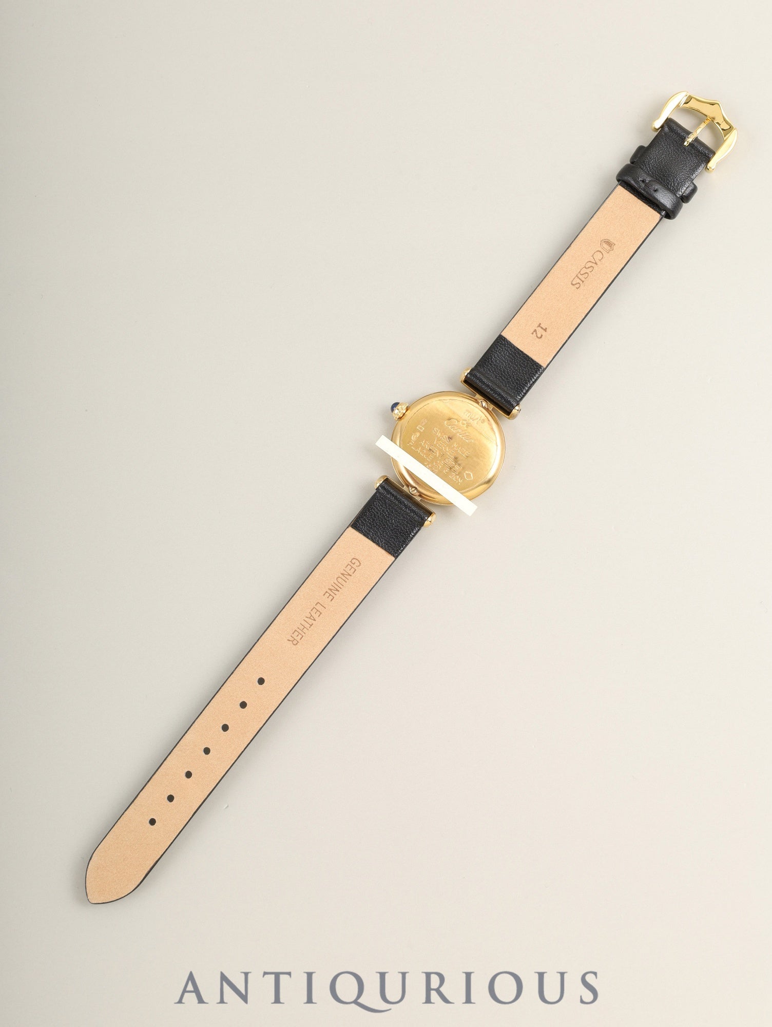 Cartier Must Colisee W1006654 / 1902 Quartz Cal.90.06 SV925 Leather Original pin buckle (GP) Trinity dial (SWISS表記) Box, booklet, warranty (1998) Overhauled
