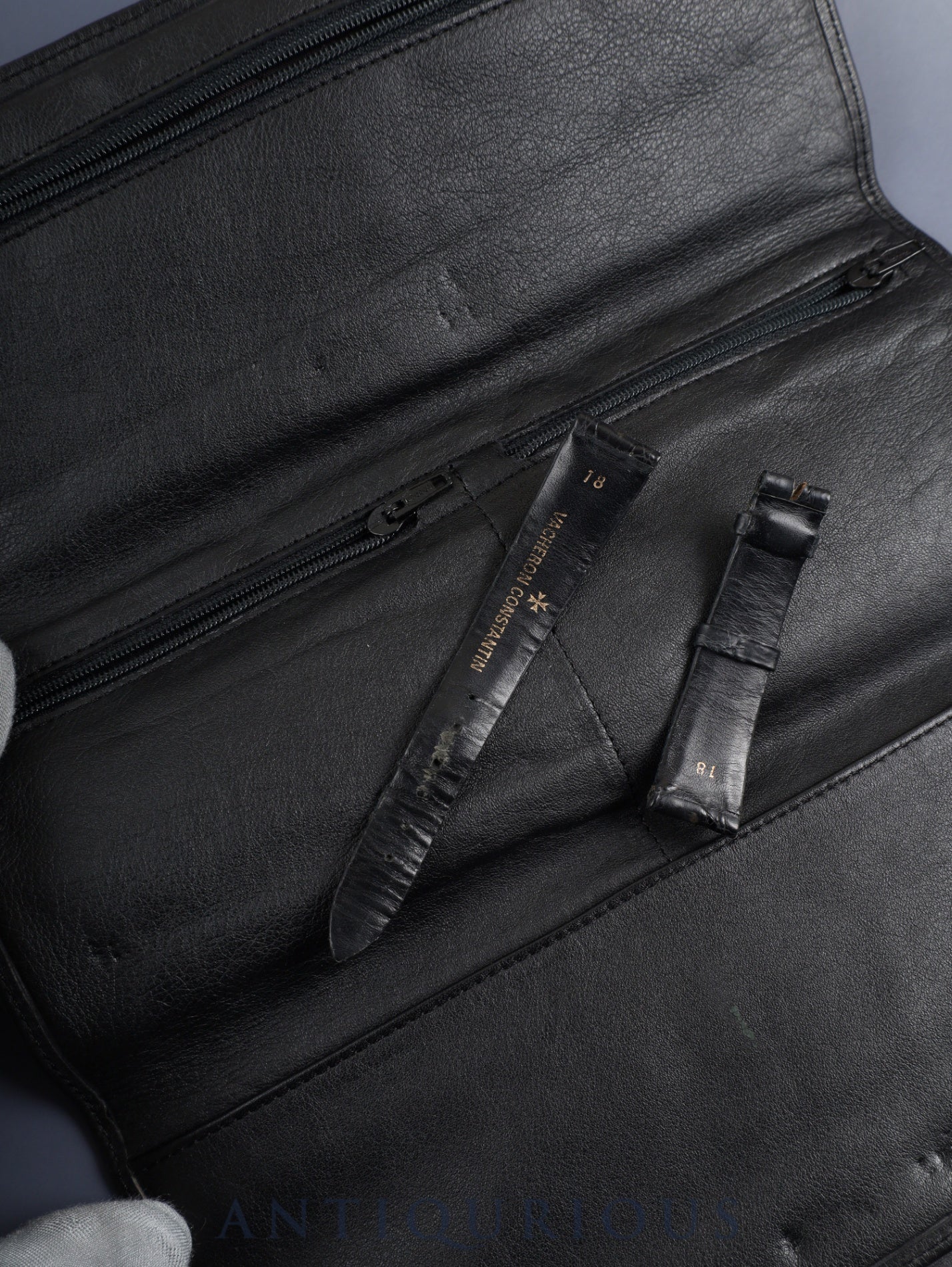 ヴァシュロン・コンスタンタン パトリモニー 33093/3 手巻き Cal.1003/2 750WG 革 純正ピンバックル（750WG）ホワイトローマン文字盤 ケース 純正革ベルト オーバーホール済み