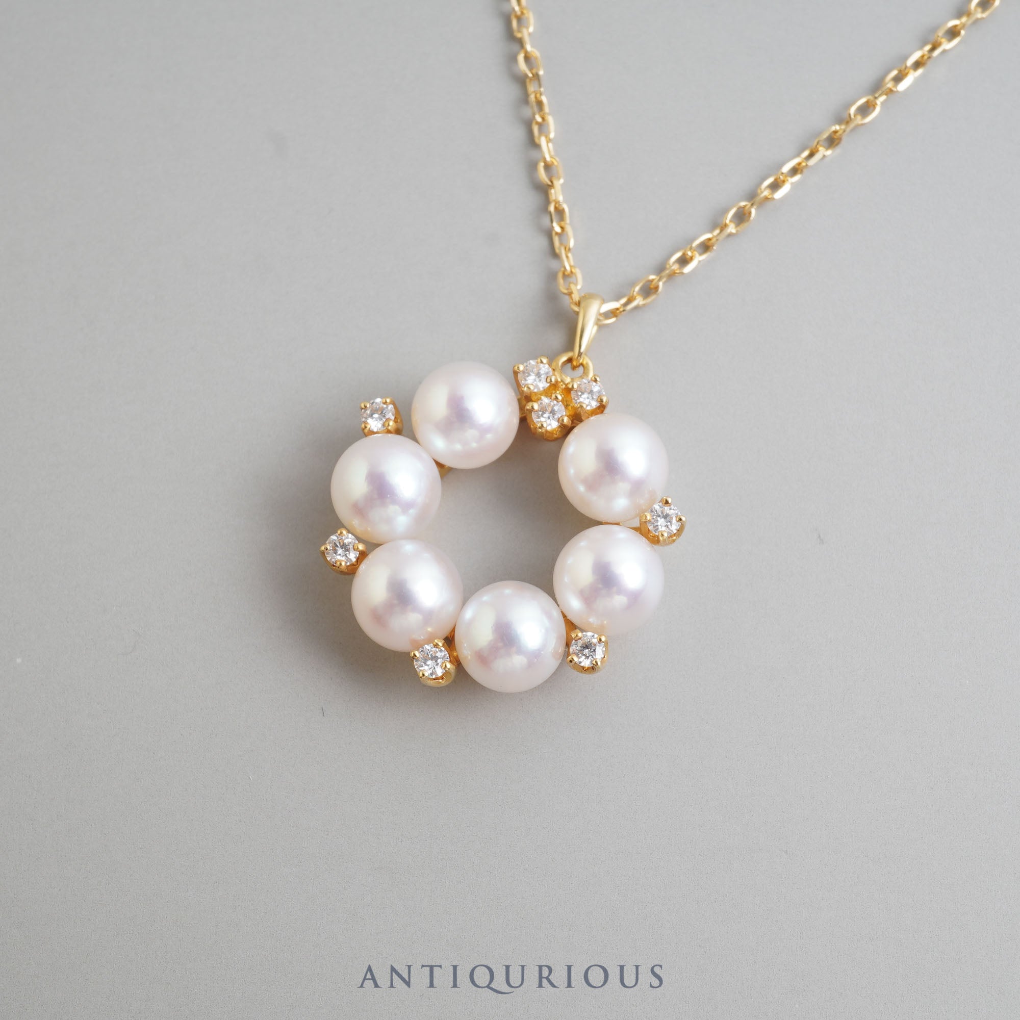 MIKIMOTO Mikimoto Necklace Pearl Diamond Current Item