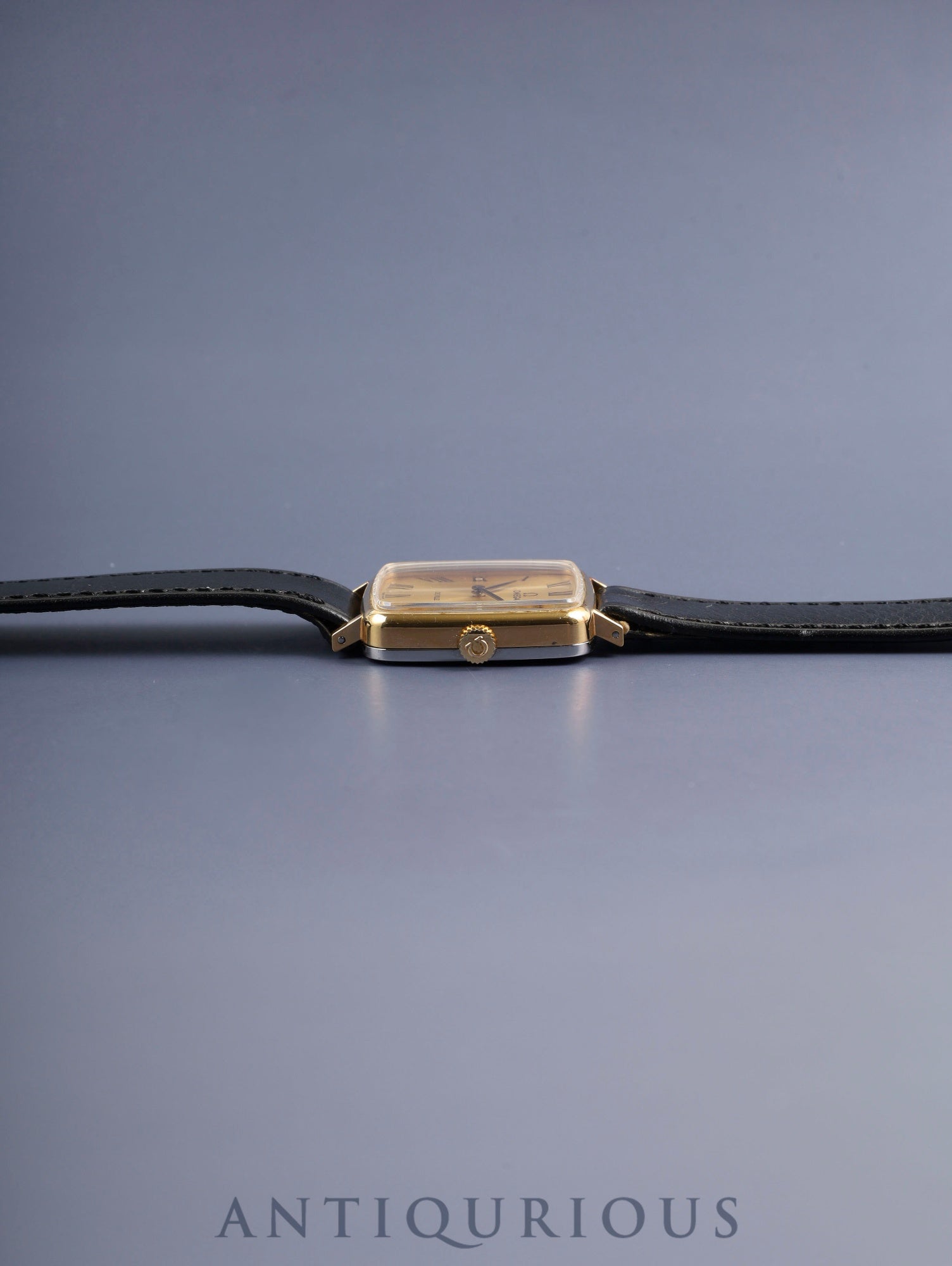 Omega De Ville 511.0415 Square Manual Winding Cal.625 GP Original Leather Strap Original Pin Buckle (GP) Champagne Dial Box Overhauled