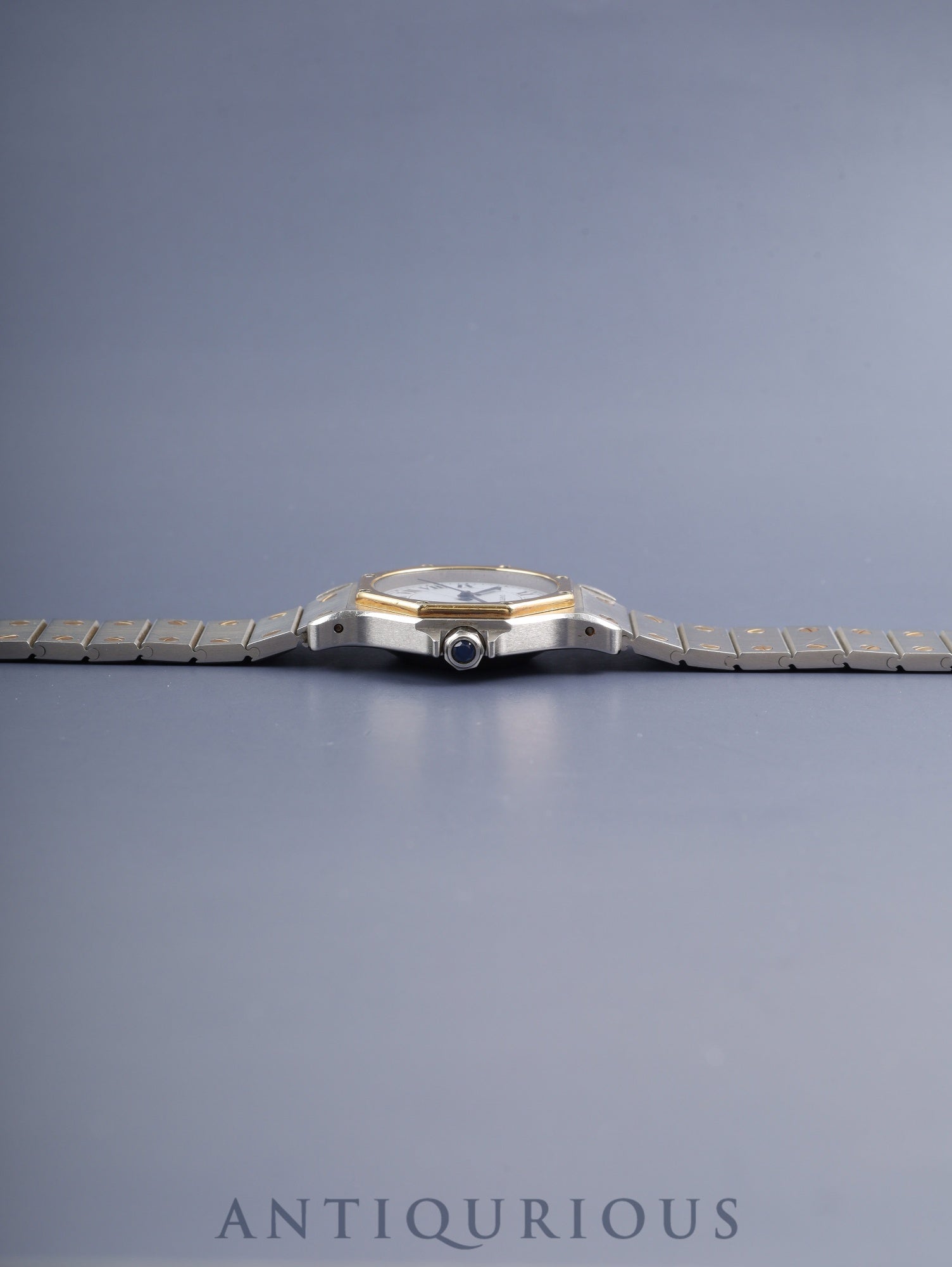 カルティエ サントス オクタゴン LM 2966 自動巻き Cal.ETA2671 SS/YG SS/YG ホワイトローマン文字盤（SWISS表記） 箱 冊子 保証書（1986年）タグ オーバーホール済み