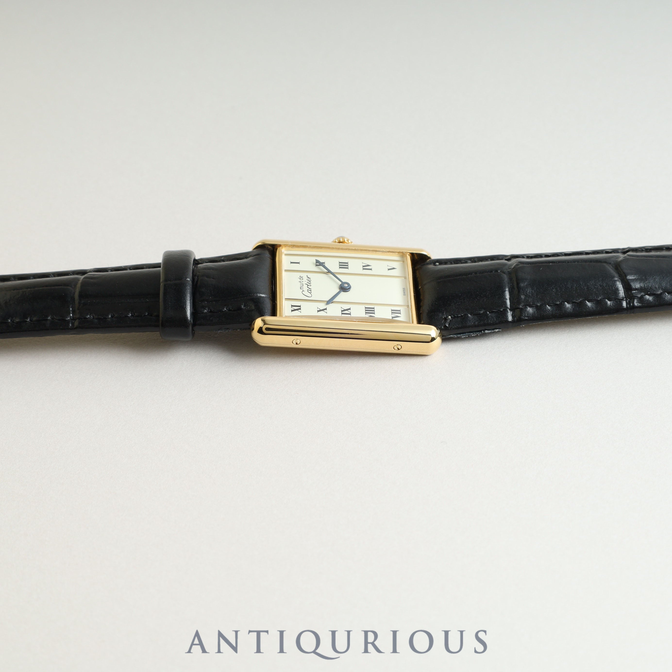 Cartier Must Tank LM QZ Straight Roman Dial