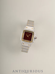 Cartier Santos Carrée SM 0902 Automatic Cal. ETA2670 SS/YG SS/YG Garnet Dial Bordeaux Dial (SWISS marking) Overhauled