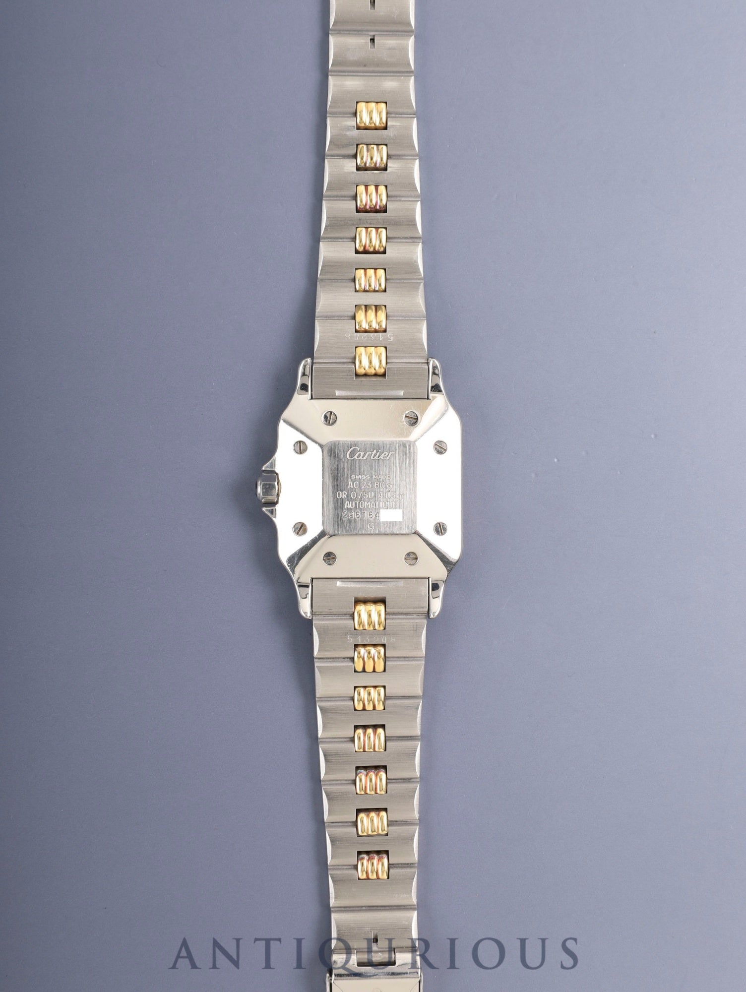【国際永久保証書付】Cartier サントス/カレ LM 自動巻き カルティエ サントス カレ LM 2961 自動巻き Cal.ETA2671 SS/YG SS/YG