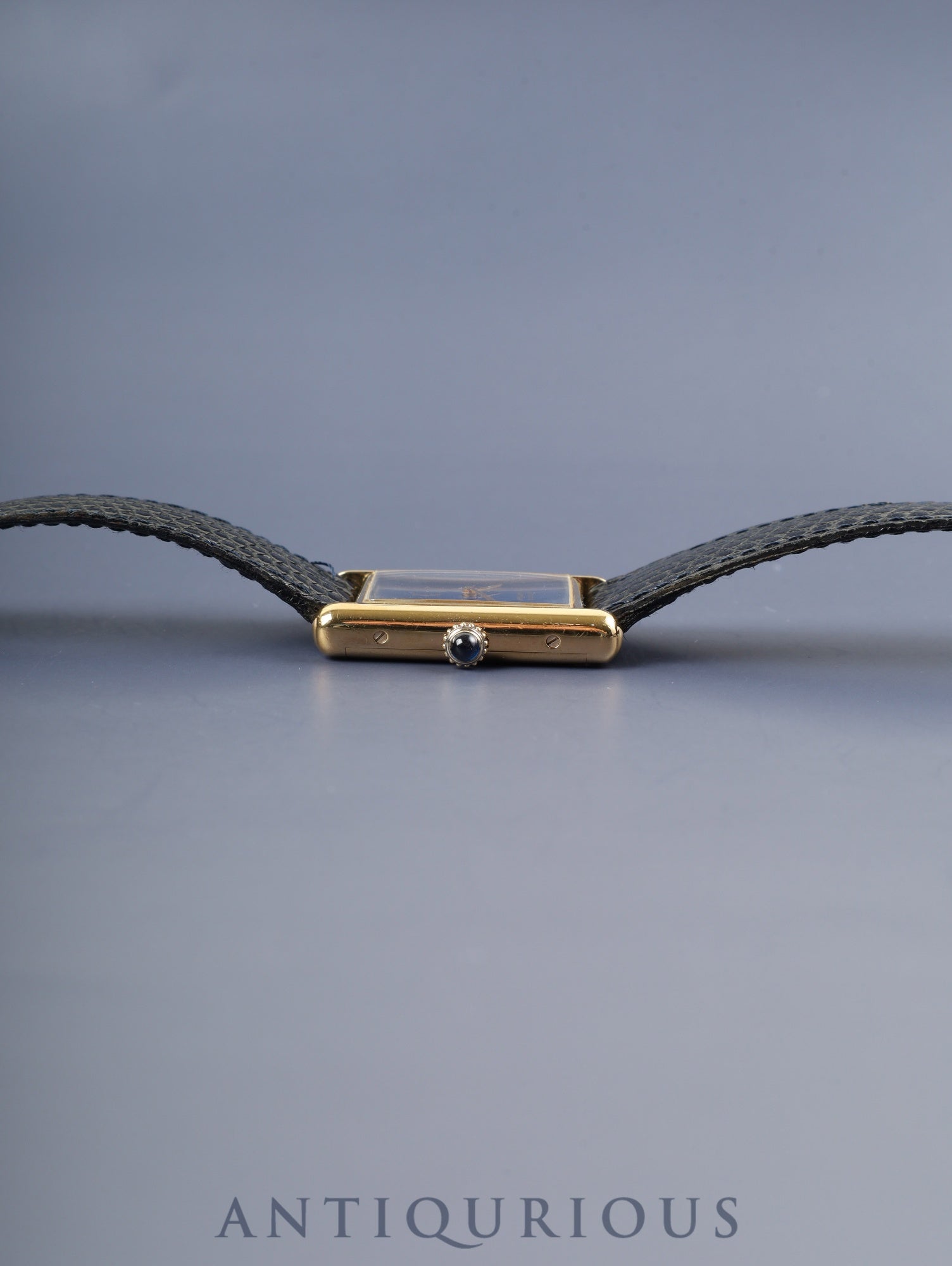 カルティエ マストタンク LM 手巻き Cal.78-1 SV925 純正革ベルト（使用感あり）純正尾錠（GP）ラピスラズリ文字盤（クラック）オーバーホール済み