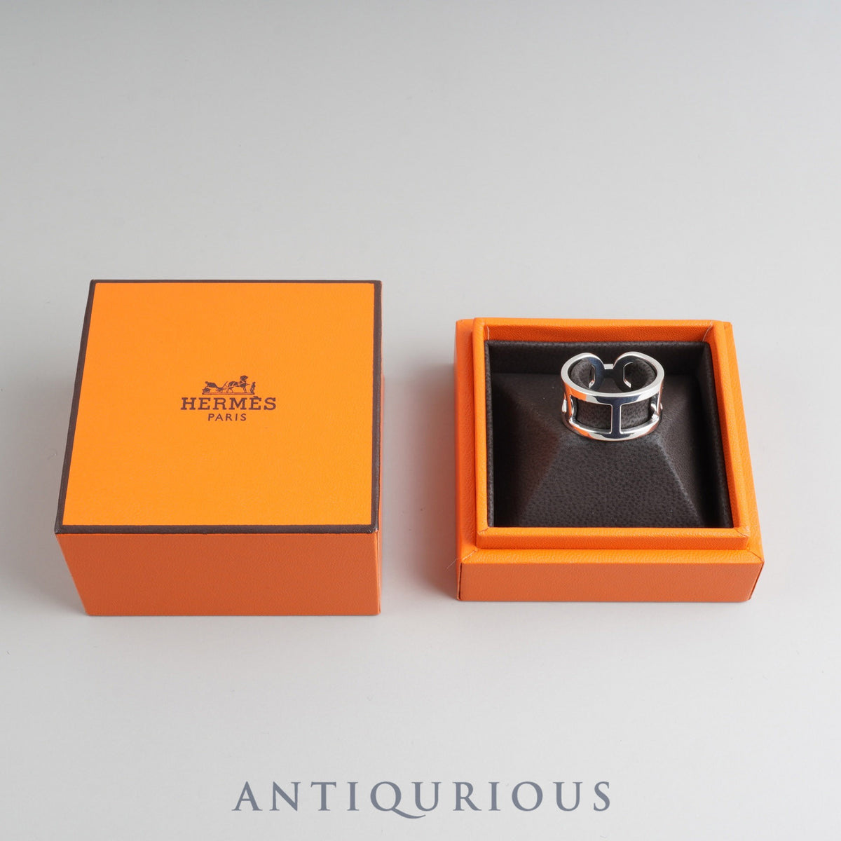 Hermes Ring Ever Chaine d'Ancre MM SV925 #59 Box 23 Years