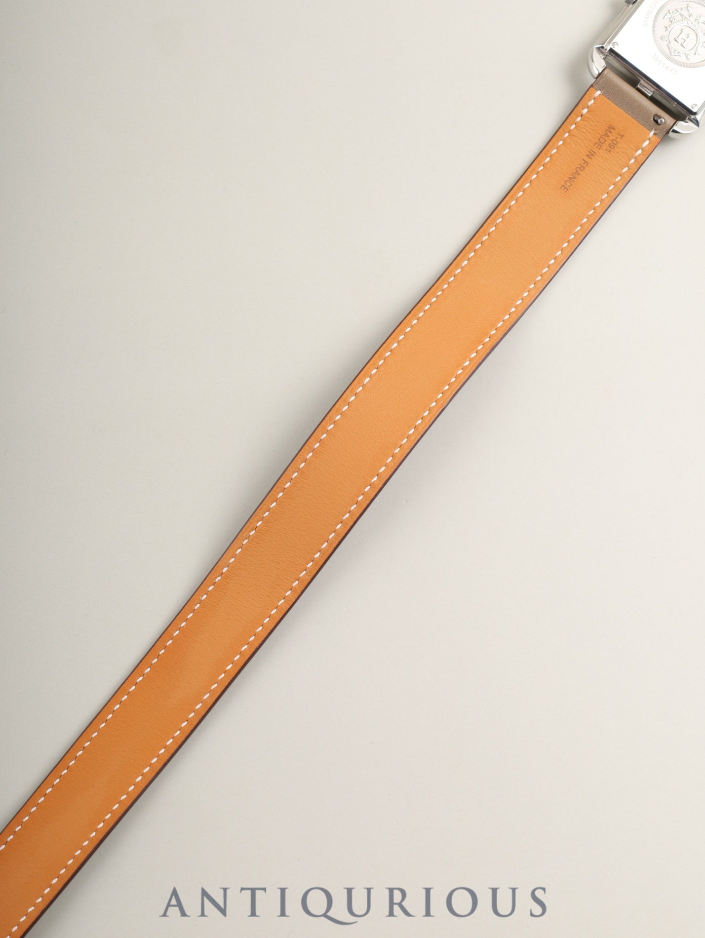 エルメス ケープコッド CC2.710 クォーツ Cal.- SS 純正革ベルト（U刻印：2022年） 純正尾錠（SS） シルバーアラビア文字盤 箱 保証書（2023年）オーバーホール済み