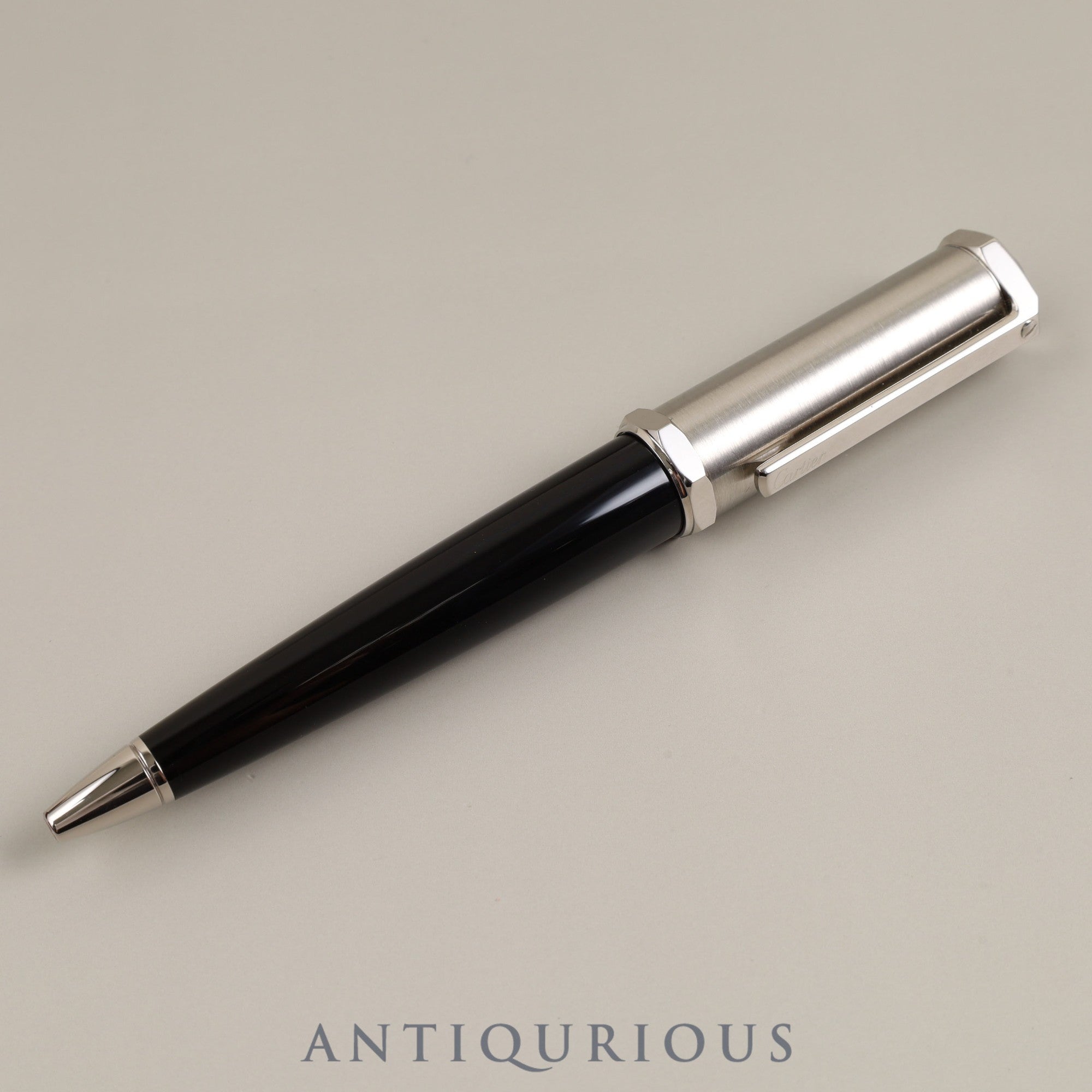 Cartier ballpoint pen Santos Dumont OP000159 Palladium 950 / Resin Box Case Warranty (2024)