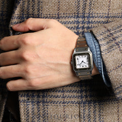 カルティエ サントス ガルベ LM 1172961 自動巻き  SS / YG ホワイトローマン文字盤 カルティエブティックにてコンプリートサービス（フルメンテナンス）済み