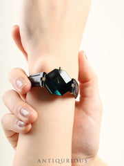 センチュリー エンパイヤ タイム ジェム  クォーツ Cal.ETA280.002 750YG ダイヤ 革 純正尾錠（GP） グリーン文字盤 オーバーホール済み