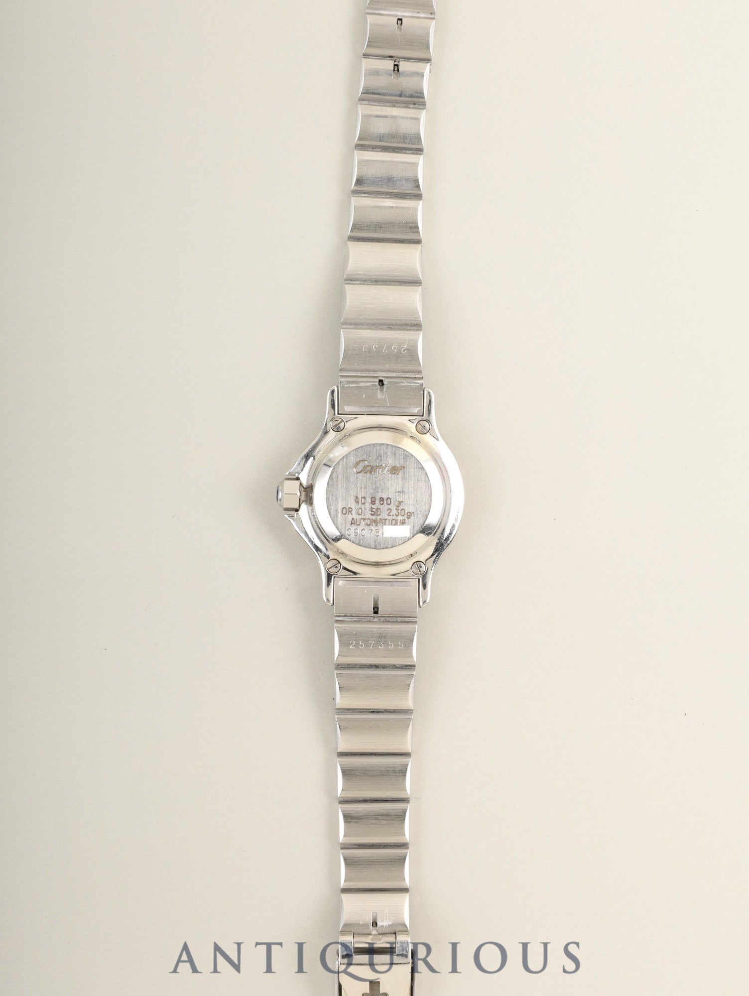 Cartier Santos Octagon SM 0907 Automatic Cal.ETA2671 SS/YG White Roman Dial (SWISS marking) Overhauled