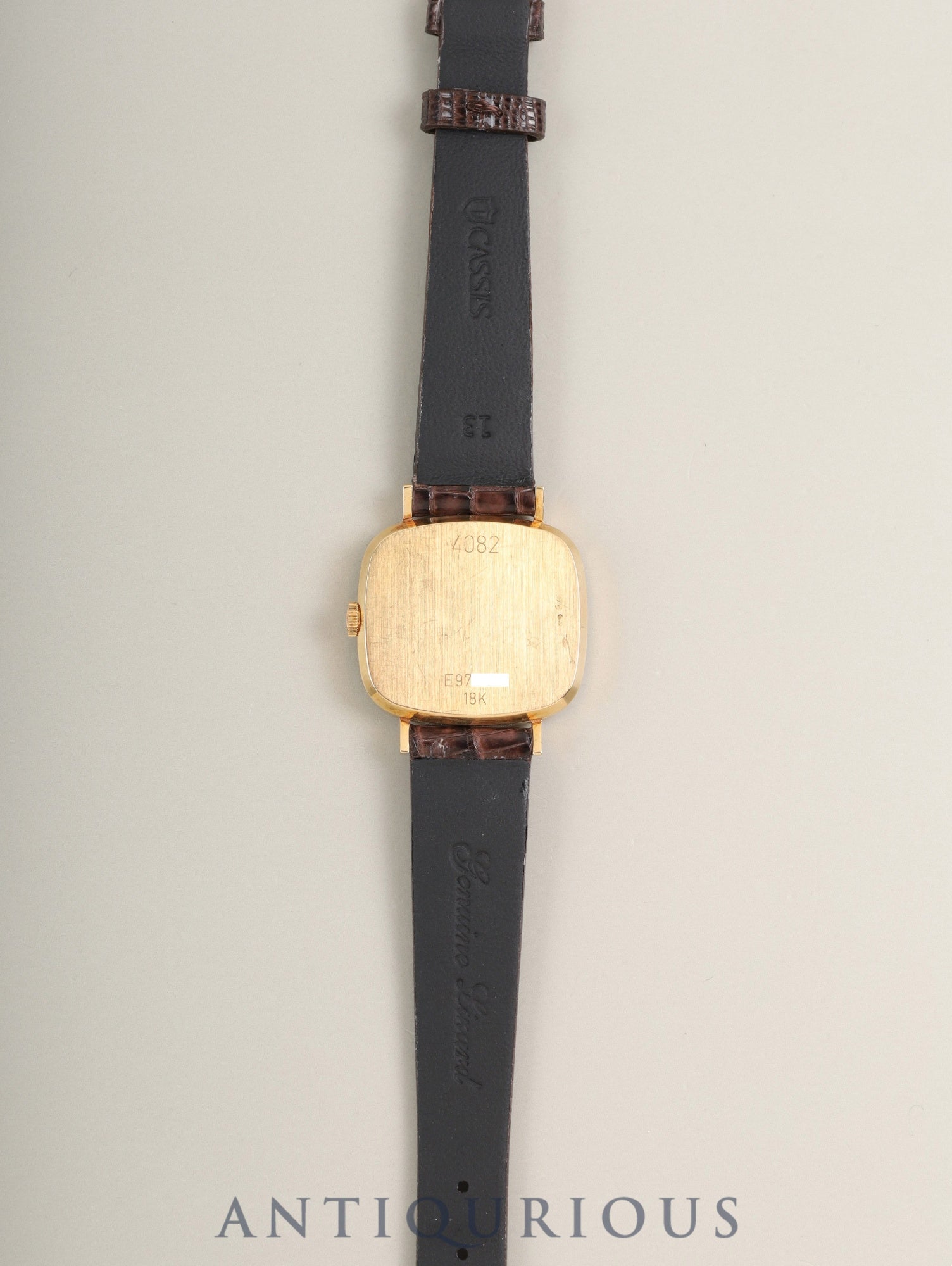 ロレックス チェリーニ 4082 手巻き Cal.1601 革 750YG 純正ピンバックル（GP）シャンパン文字盤 E番台（1990年～1991年）オーバーホール済み