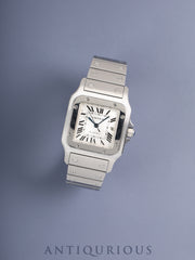 Cartier Santos Galbee LM W20055D6 / 2319 Automatic Caliber 120 Stainless Steel Silver Guilloche Dial Overhauled