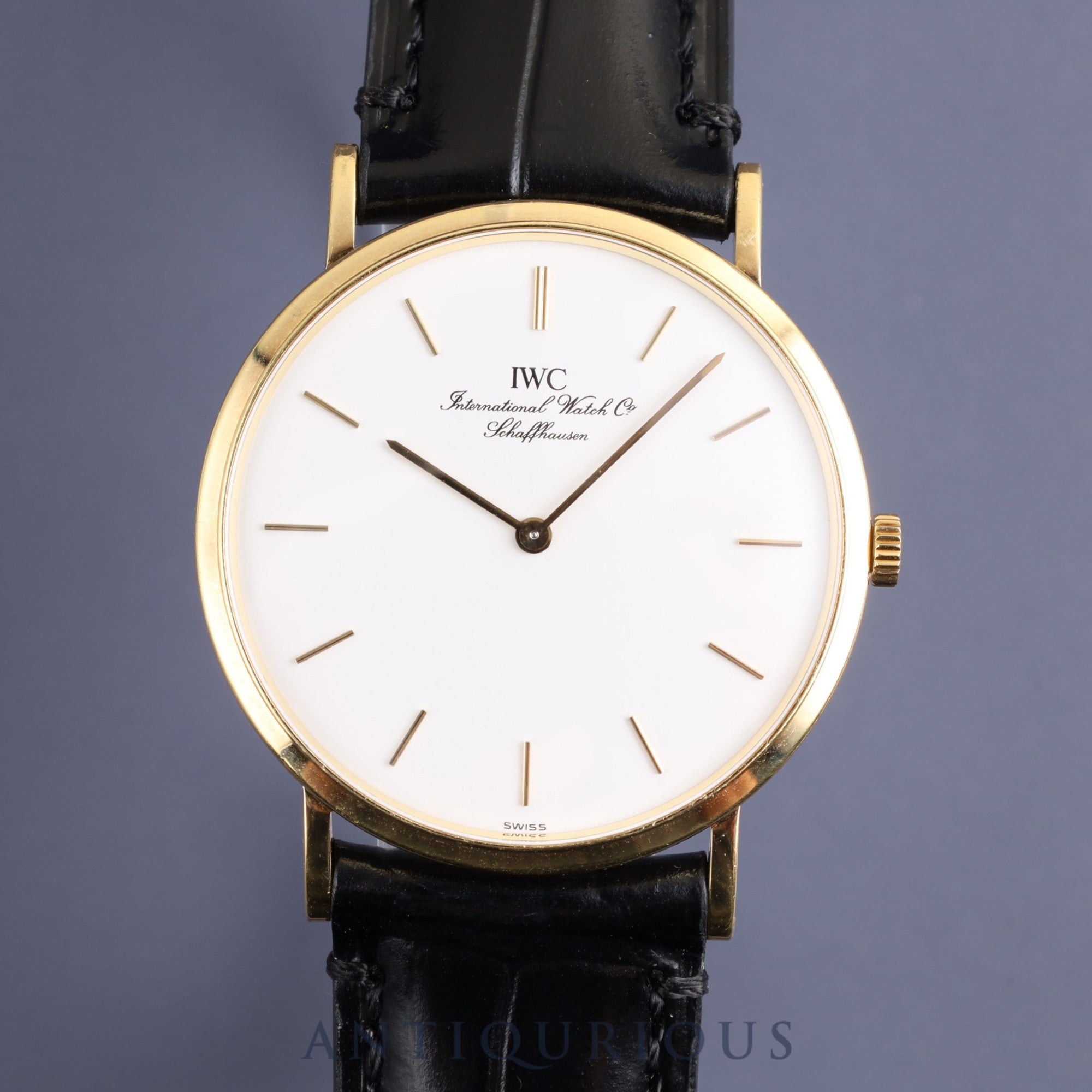 IWC Portofino 2010 Manual winding Cal.849 YG Leather Genuine buckle (GP) White dial Overhauled IWC