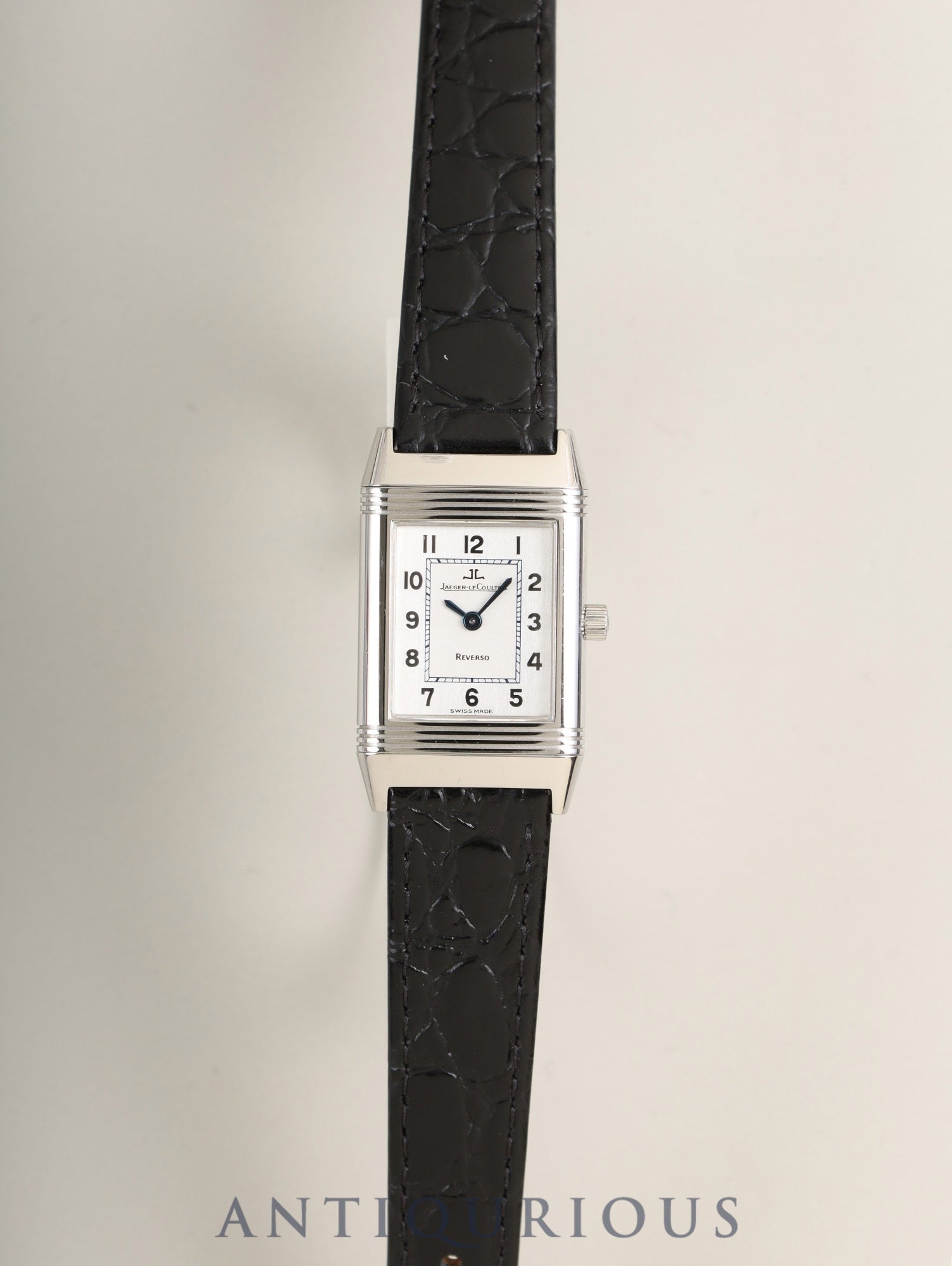 ジャガー・ルクルト レベルソ レディ 260.8.86 / Q2608420 Cal.864/1 手巻き SS 革 純正バックル（SS）シルバーアラビア文字盤（裏彫りあり / M）オーバーホール済み