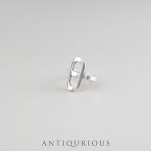 Hermes Chaine d'Ancre Ring #54 Sterling Silver
