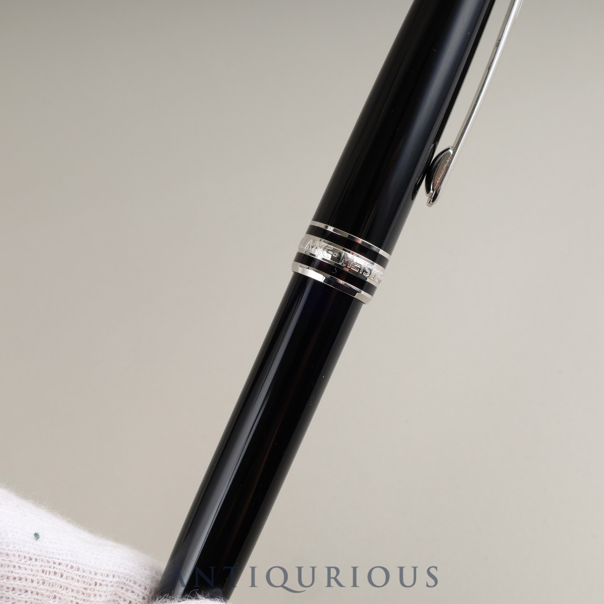 Montblanc Meisterstück Picks Platinum Classic Twist Resin Black Ballpoint Pen