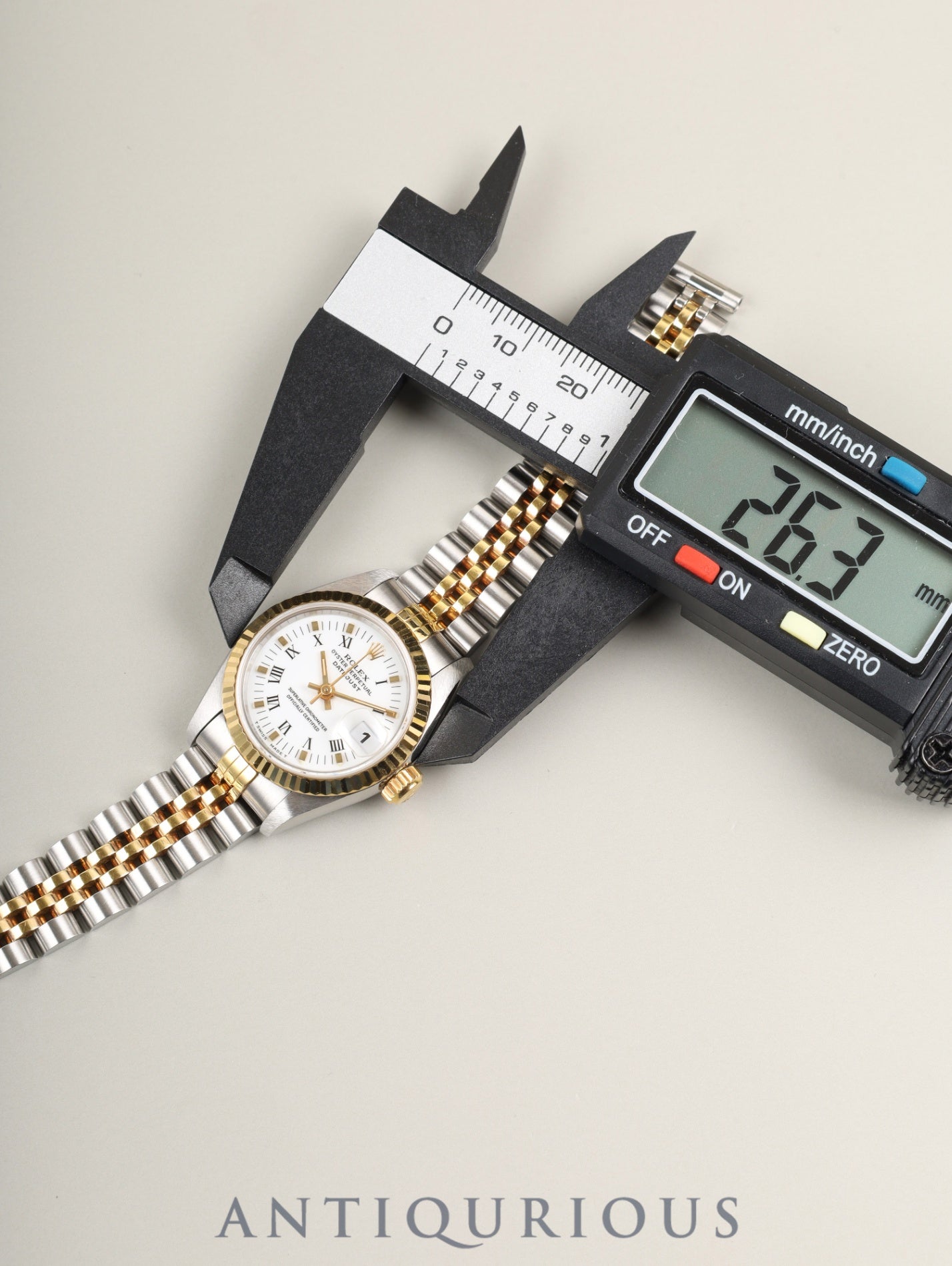 Rolex Datejust Lady 69173 Automatic Cal.2135 SS/YG SS/YG White Roman Dial S-serial (1993) Box, Warranty Card (1995 / Name written), Booklet, Overhauled