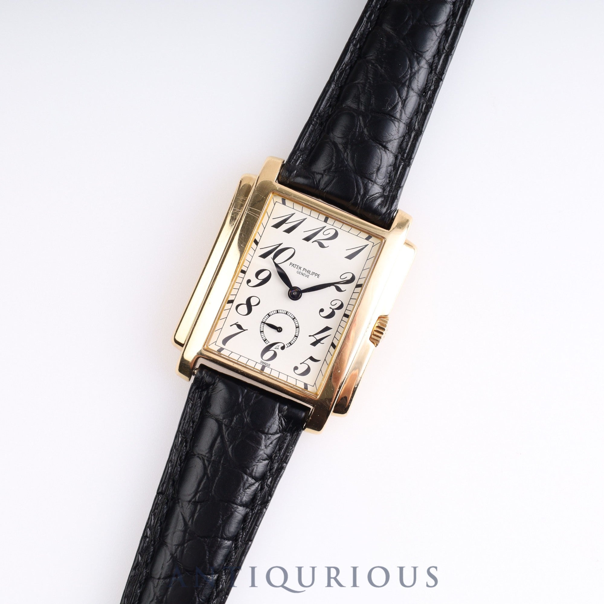 PATEK・PHILIPPE パテック・フィリップ GONDOLO ゴンドーロ 5024J 手巻き Cal.215 YG 革 ホワイトアラビア文字盤  箱 保（1995年） 冊子