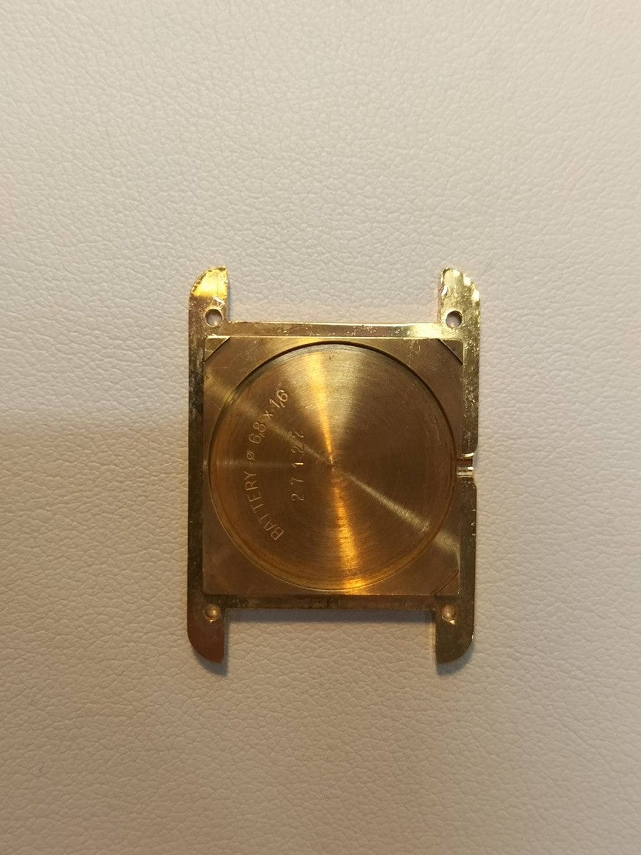 カルティエ マストタンク SM W1003053/5057001 クォーツ Cal.057 SV925 革 純正尾錠（GP）ストレートローマン文字盤 1982年頃～1995年頃 保証書（無記載）オーバーホール済み