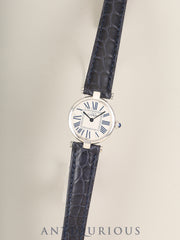 Cartier Must Vendôme VLC SM 1850 Quartz Cal.690 SV925, Leather strap, Original D-buckle (SS), Opaline dial (SWISS mark), Serviced